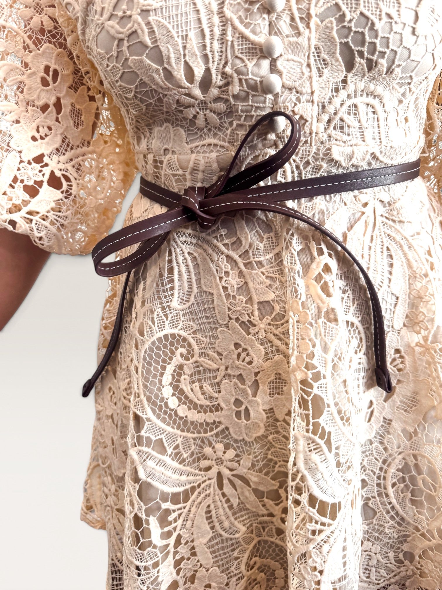 Ecru Lace Dress