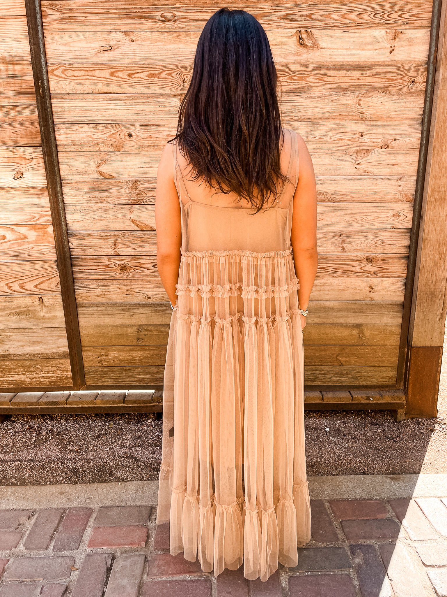 Tulle Dress - Beige - Tucker Brown