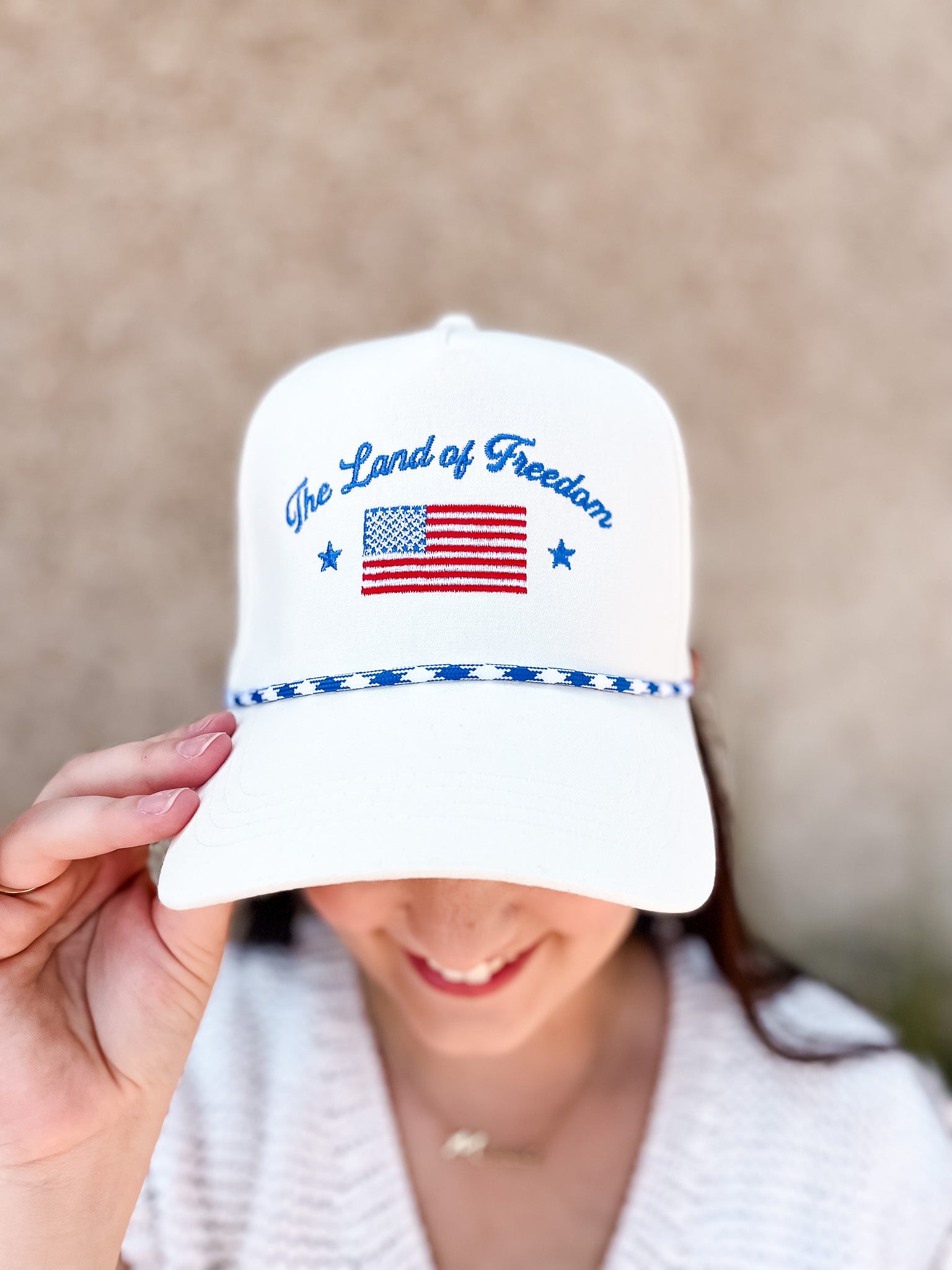 Y Land of Freedom Baseball Cap - Blue - Tucker Brown
