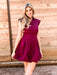 Dyanne Dress - Wine - Tucker Brown