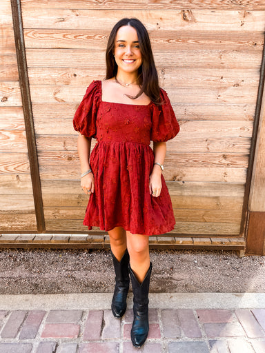 Merlot The Merrier Dress - Tucker Brown