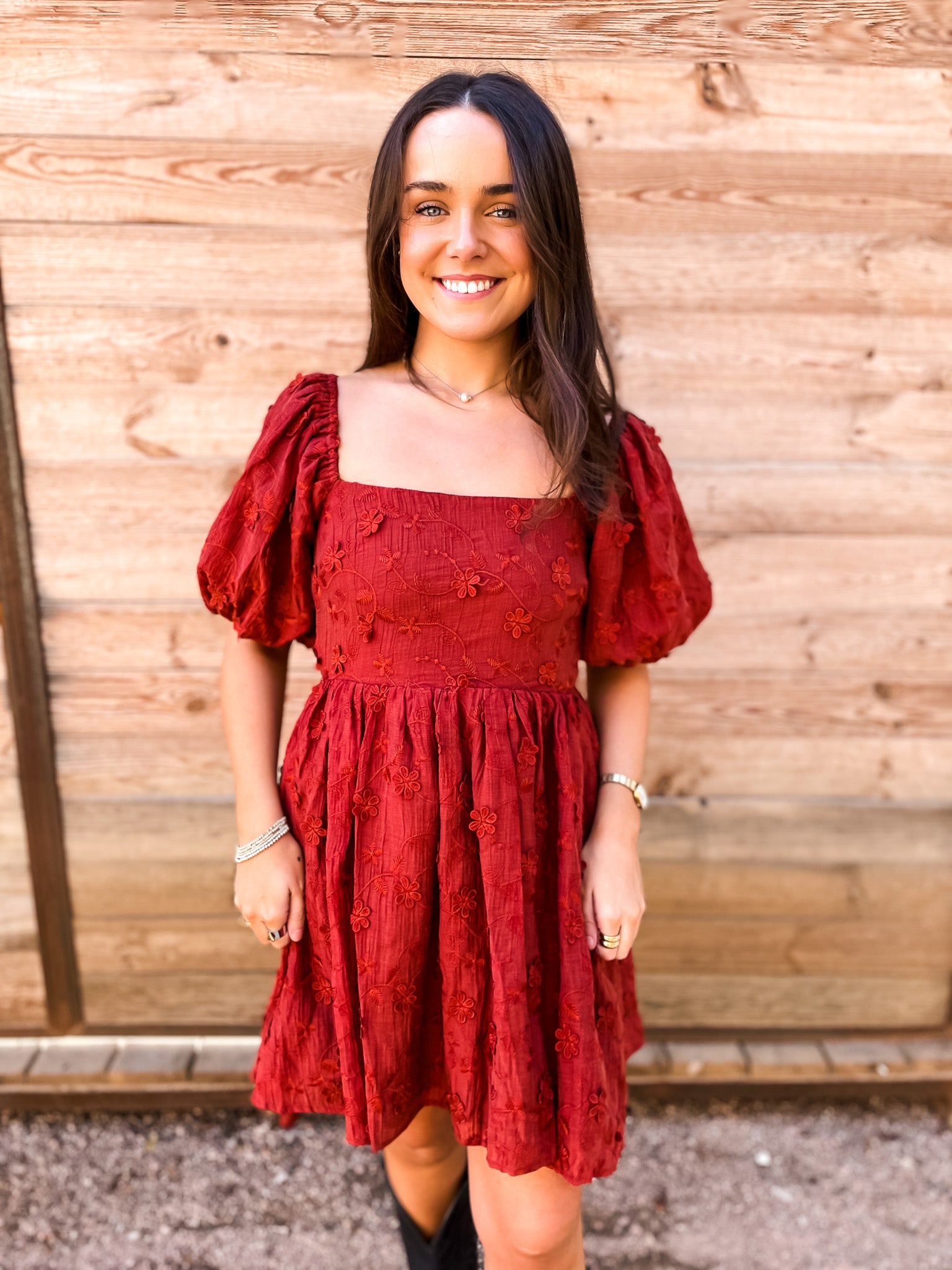 Merlot The Merrier Dress - Tucker Brown