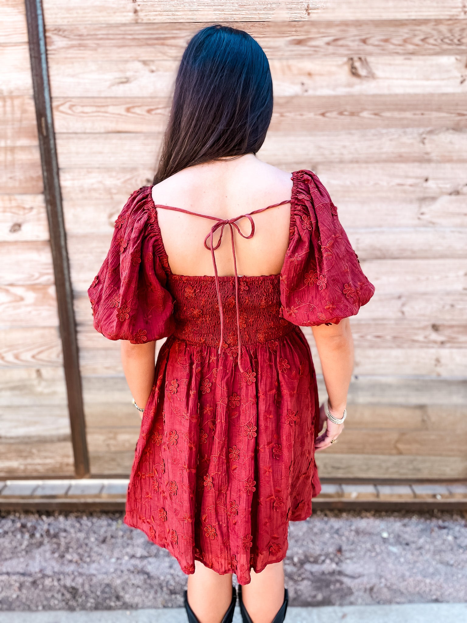 Merlot The Merrier Dress - Tucker Brown