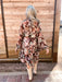 Cocoa Garden Sheer Dress - Tucker Brown