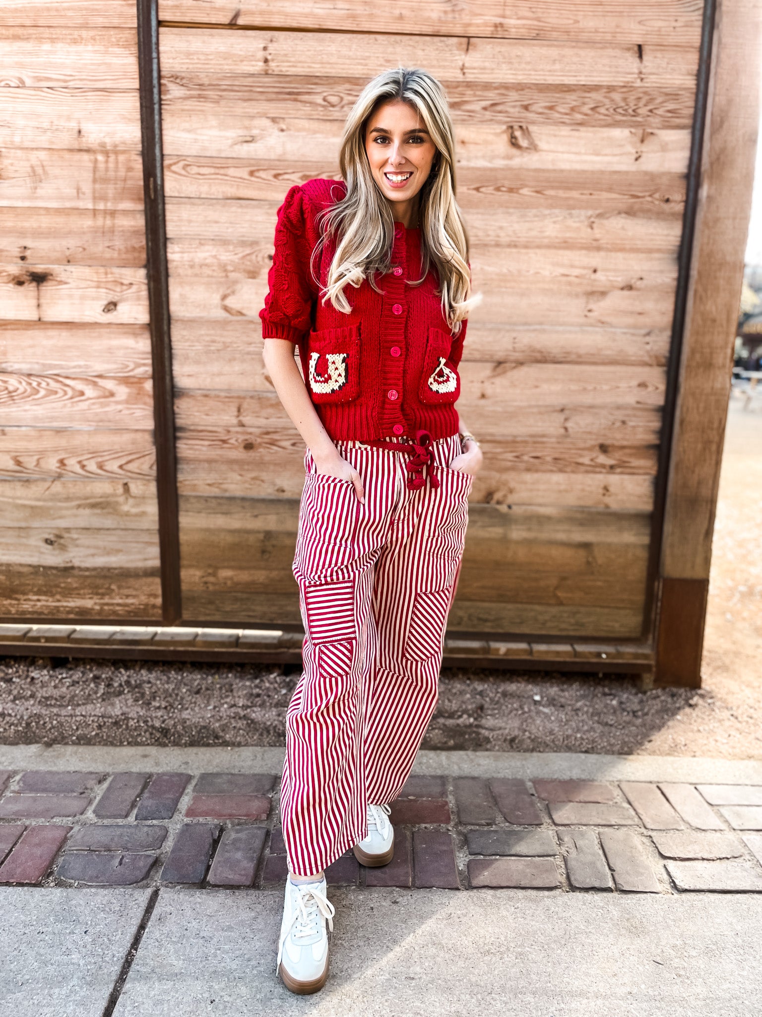 Farrier Sweater - Red - Tucker Brown