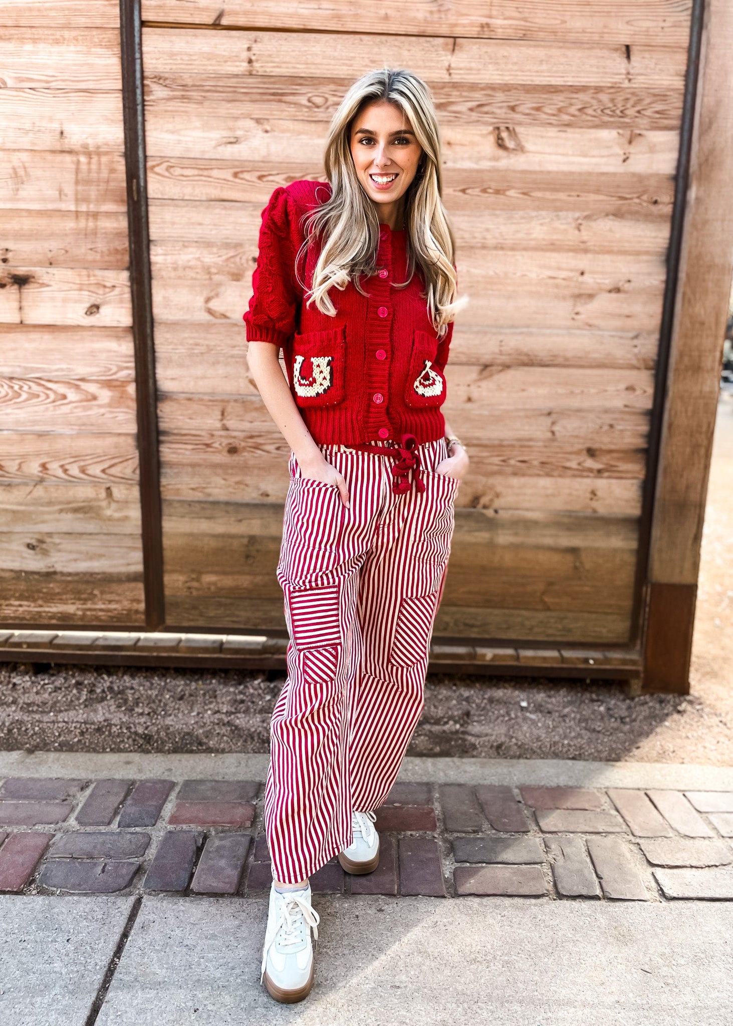 Sailor Rope String Pants - Red - Tucker Brown