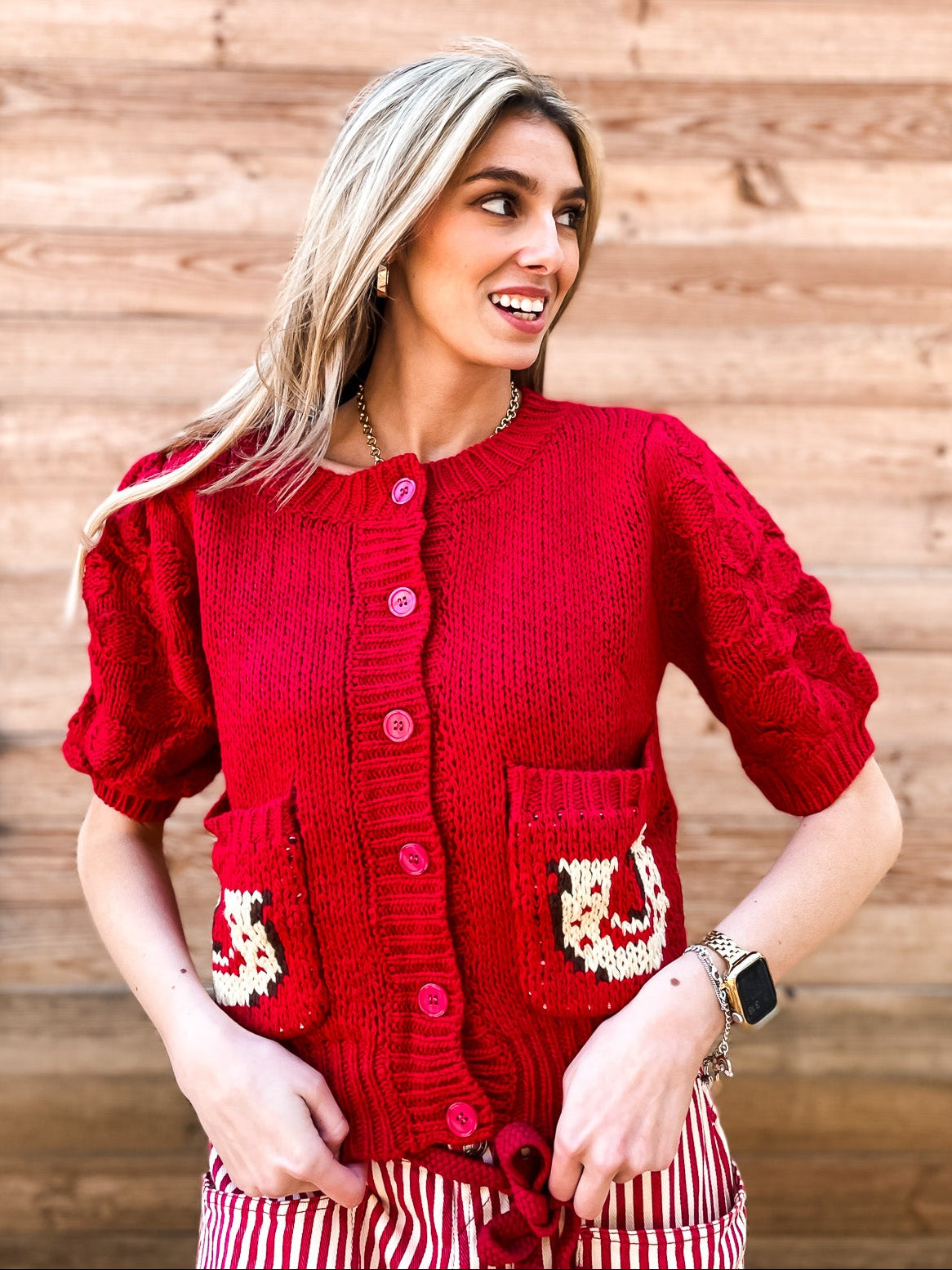 Farrier Sweater - Red - Tucker Brown