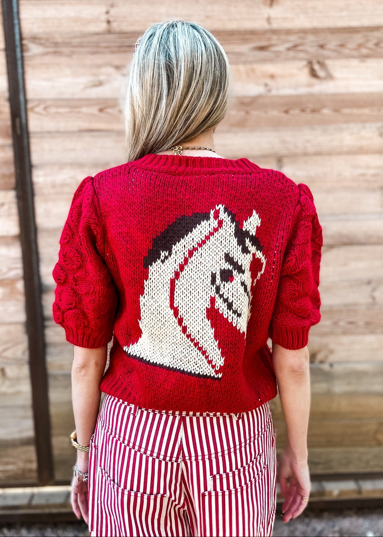 Farrier Sweater - Red - Tucker Brown