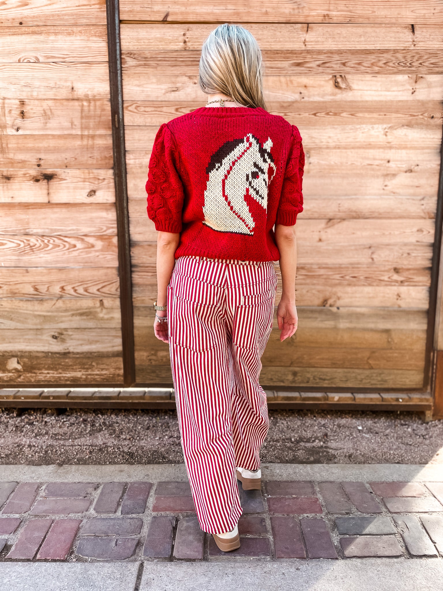 Sailor Rope String Pants - Red - Tucker Brown