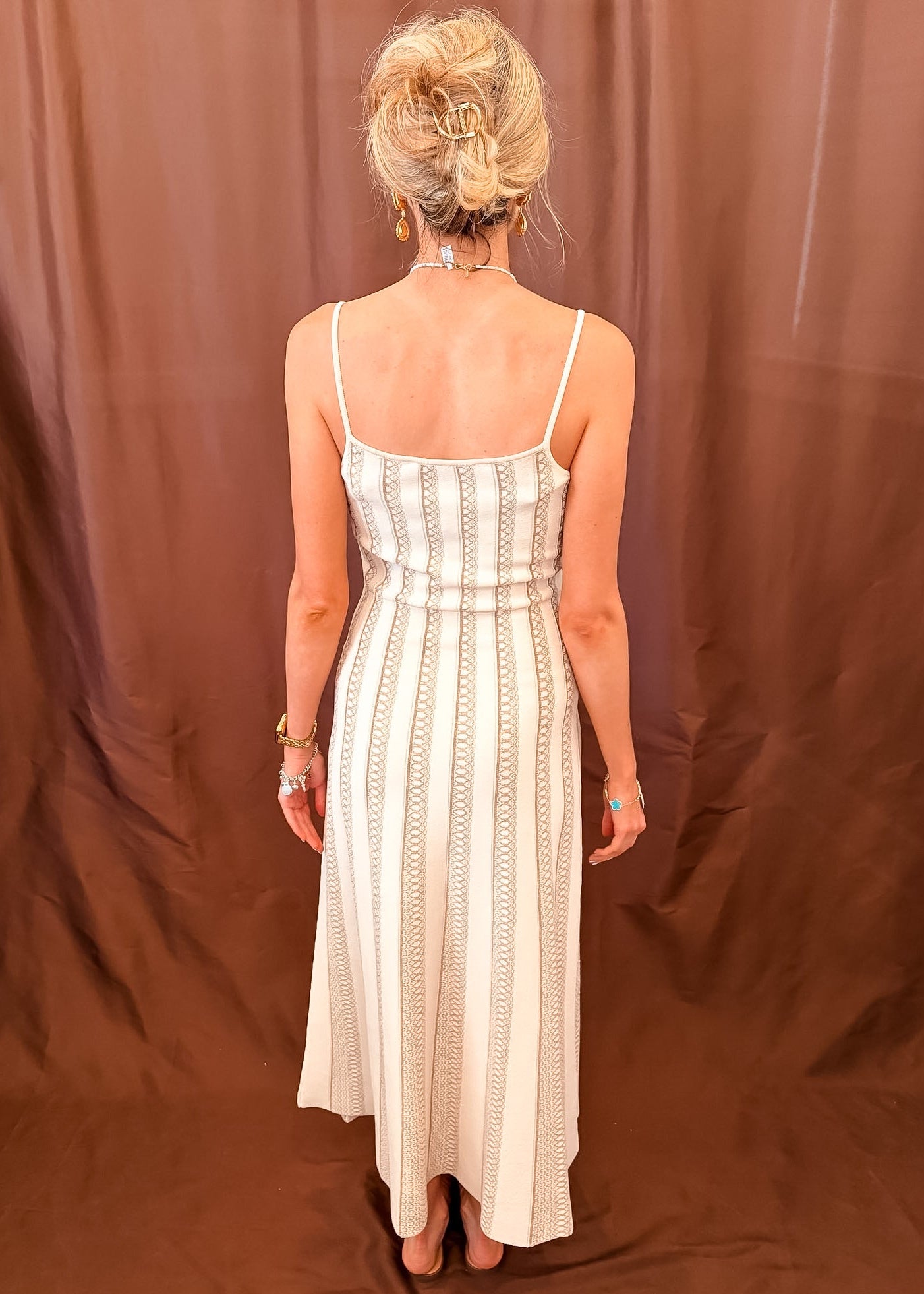 Golden Glow Slip Dress