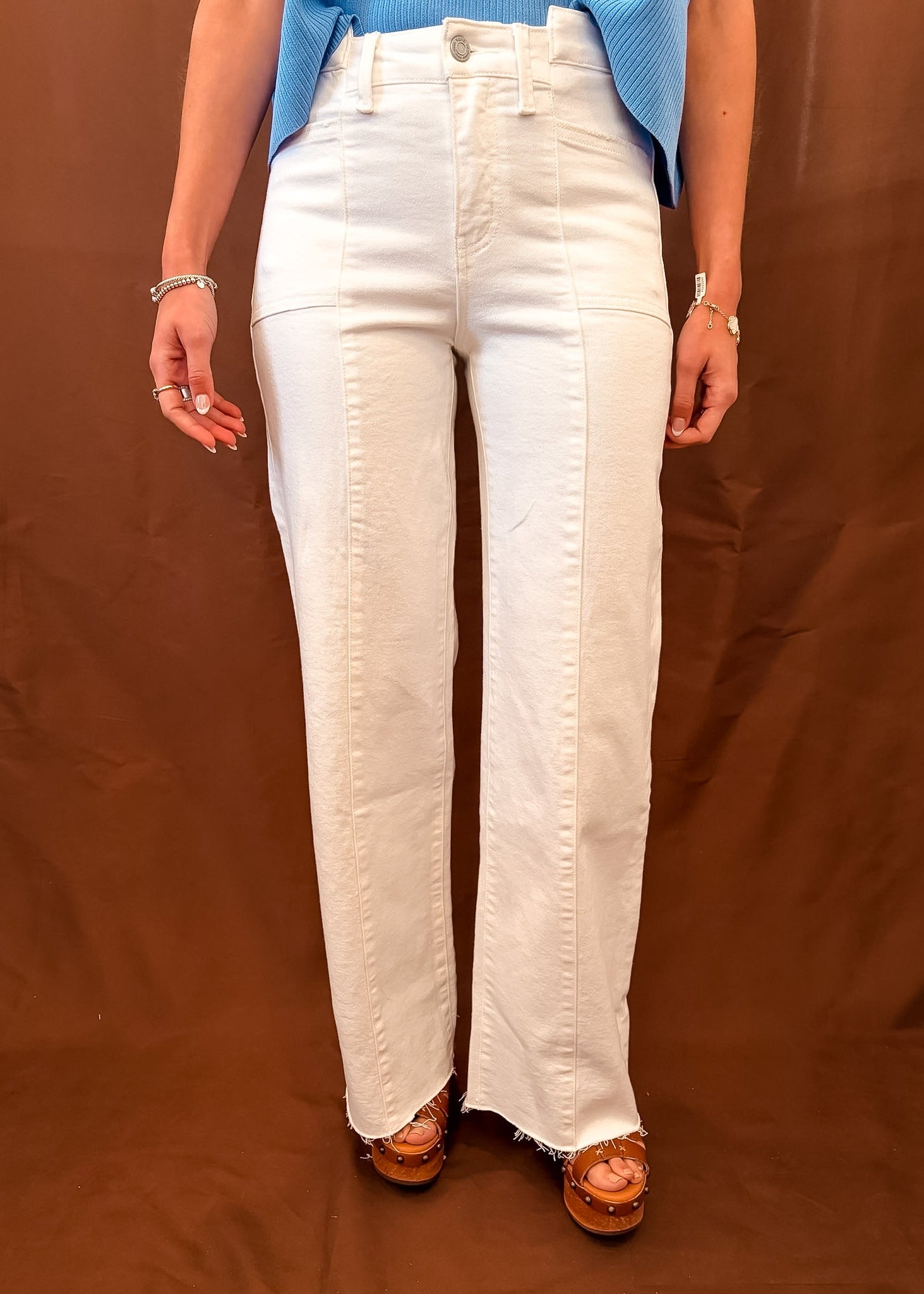 White Wide Leg Jeans