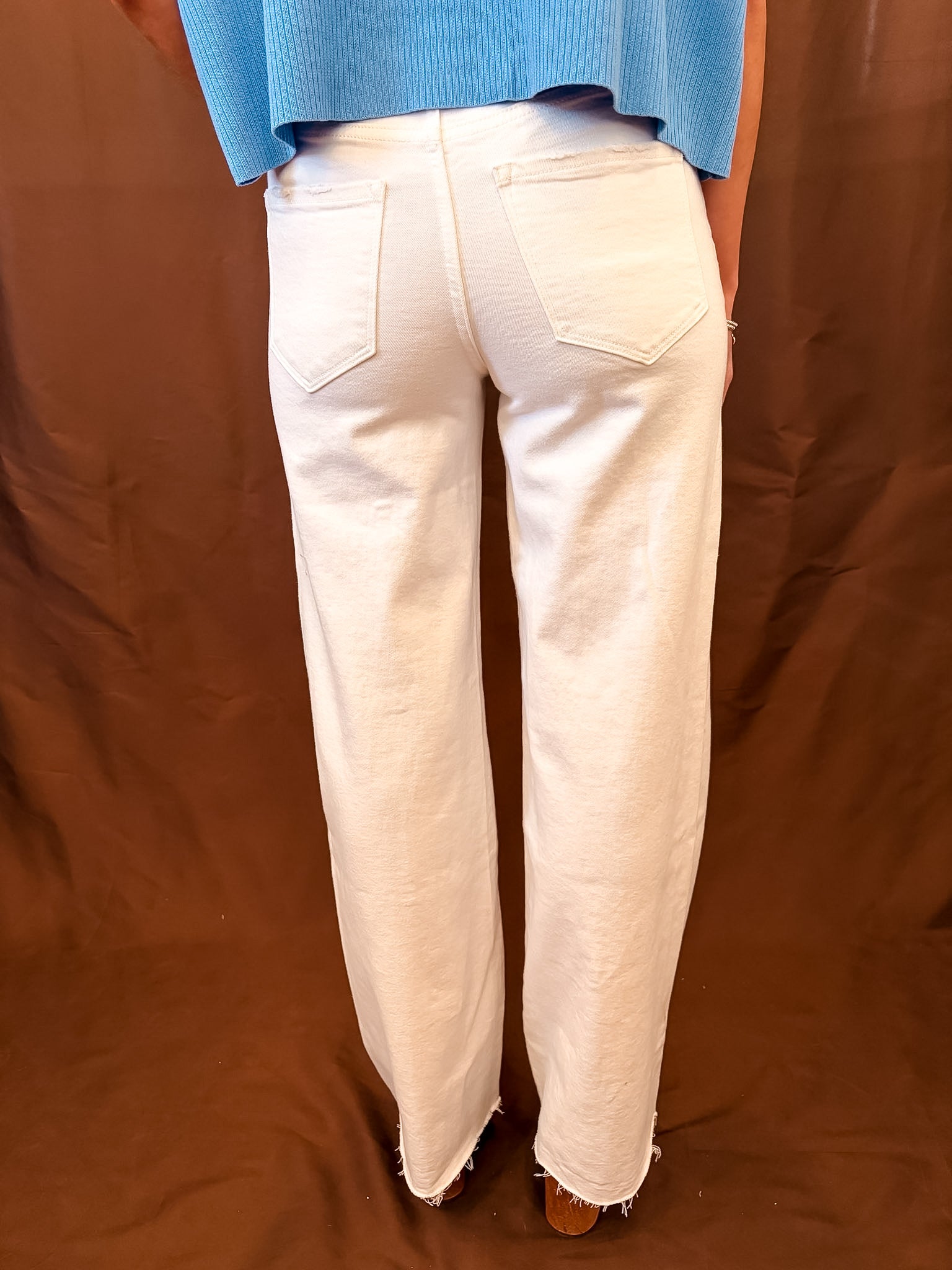 White Wide Leg Jeans