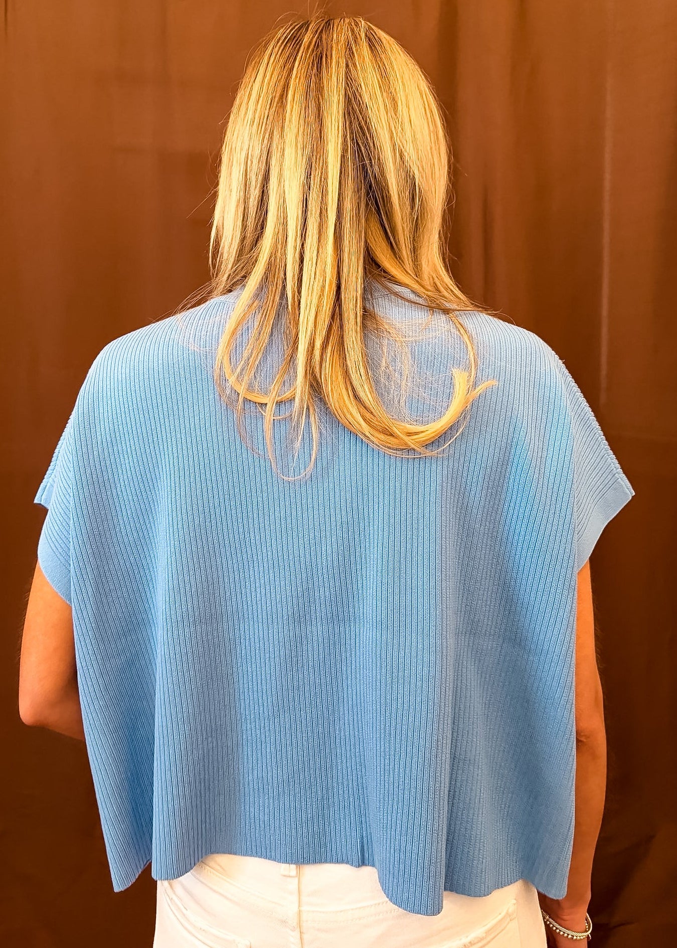 Box It Up Sweater - Cornflower Blue