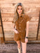 Studded Romper - Brown - Tucker Brown