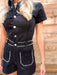 Studded Romper - Black - Tucker Brown