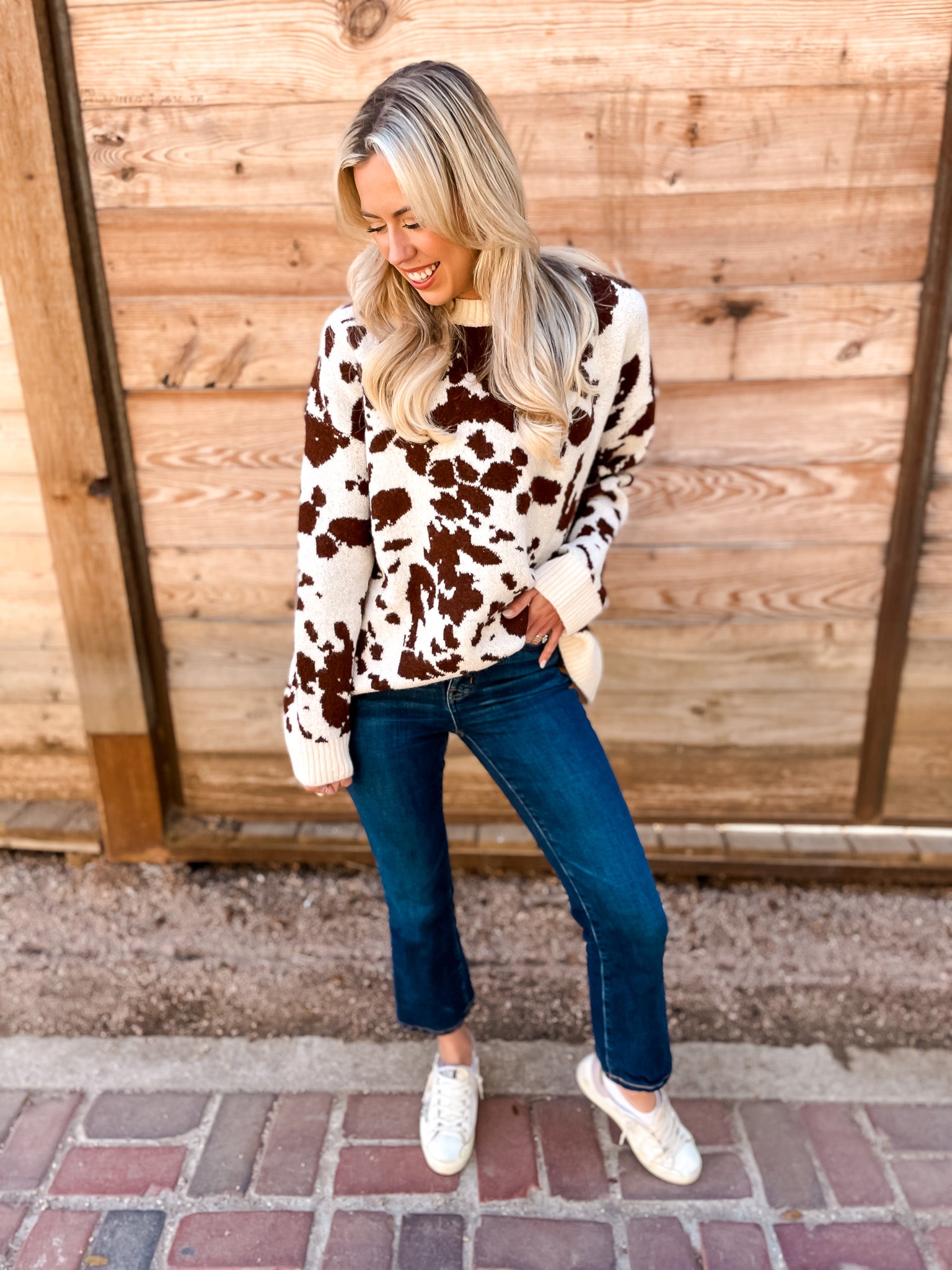 How Now Brown Cow Sweater - Tucker Brown