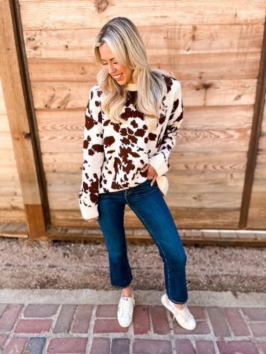 How Now Brown Cow Sweater - Tucker Brown