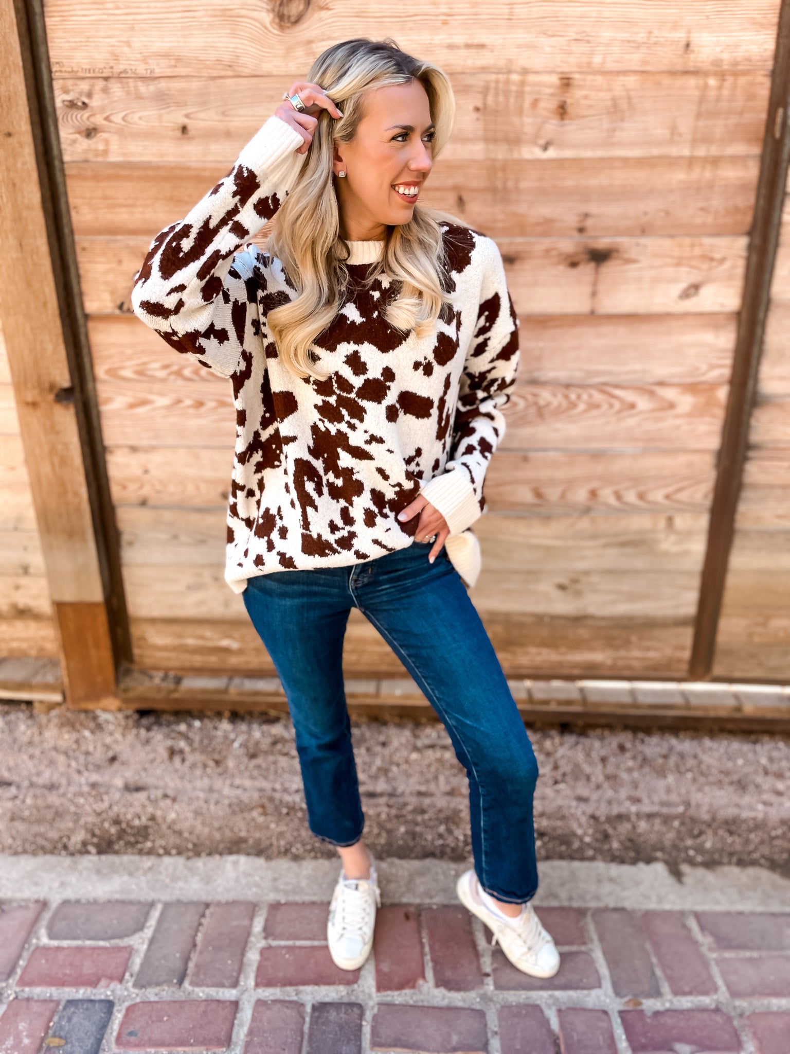 How Now Brown Cow Sweater - Tucker Brown