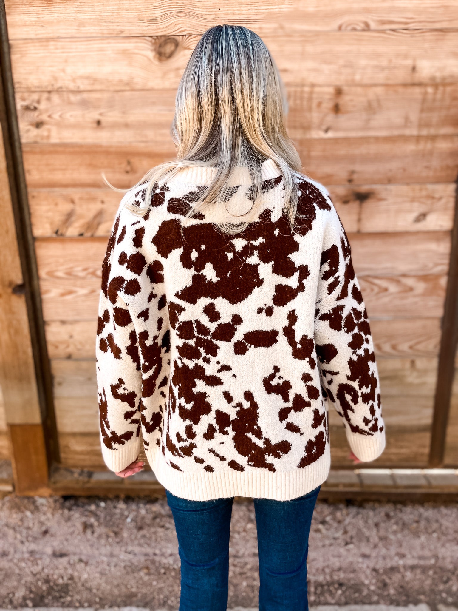 How Now Brown Cow Sweater - Tucker Brown