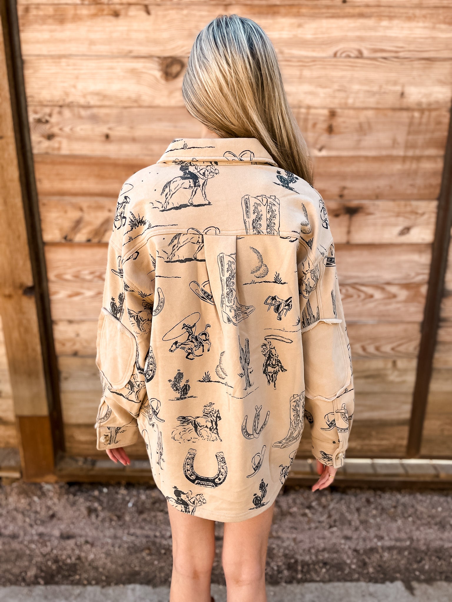 Western Icon Shacket - Tucker Brown