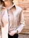 Stud Suede Fringe Jacket - Light Taupe - Tucker Brown