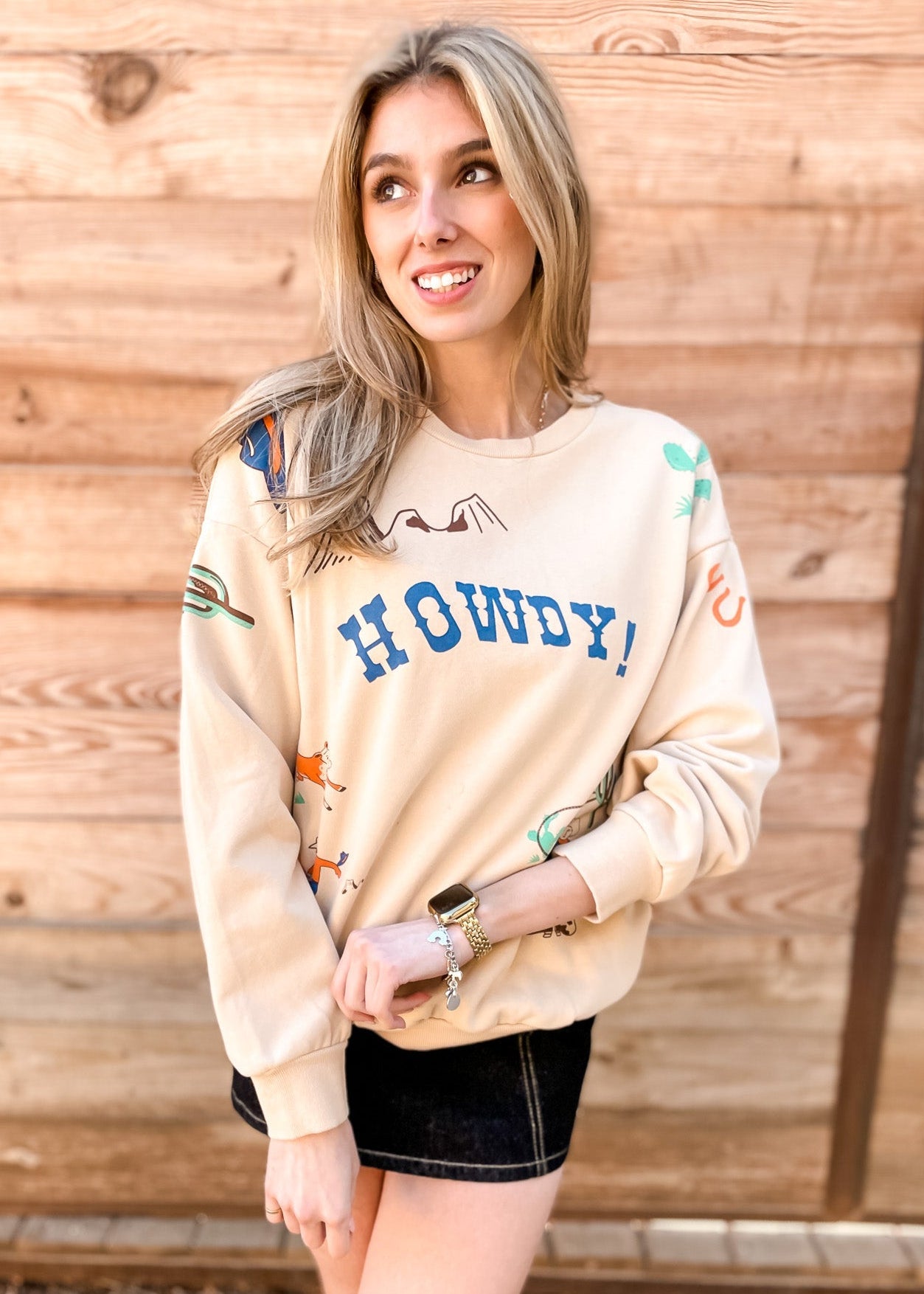 Howdy & Friends Sweatshirt - Tucker Brown