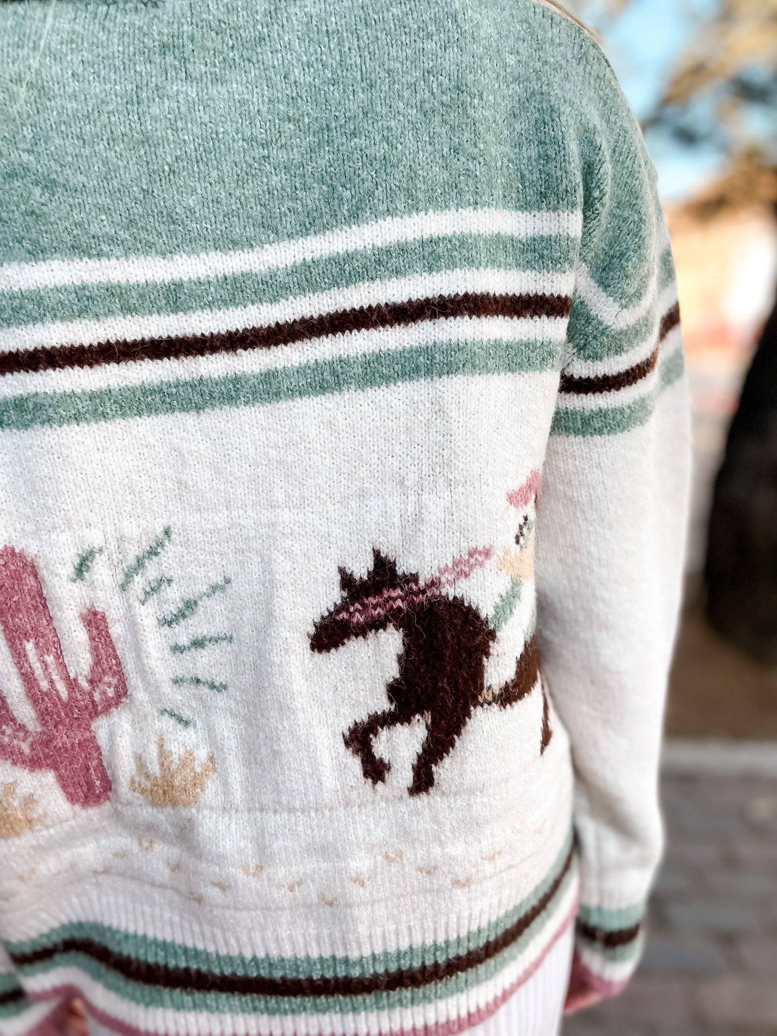 Cactus Cowboy Cardigan - Pesto - Tucker Brown