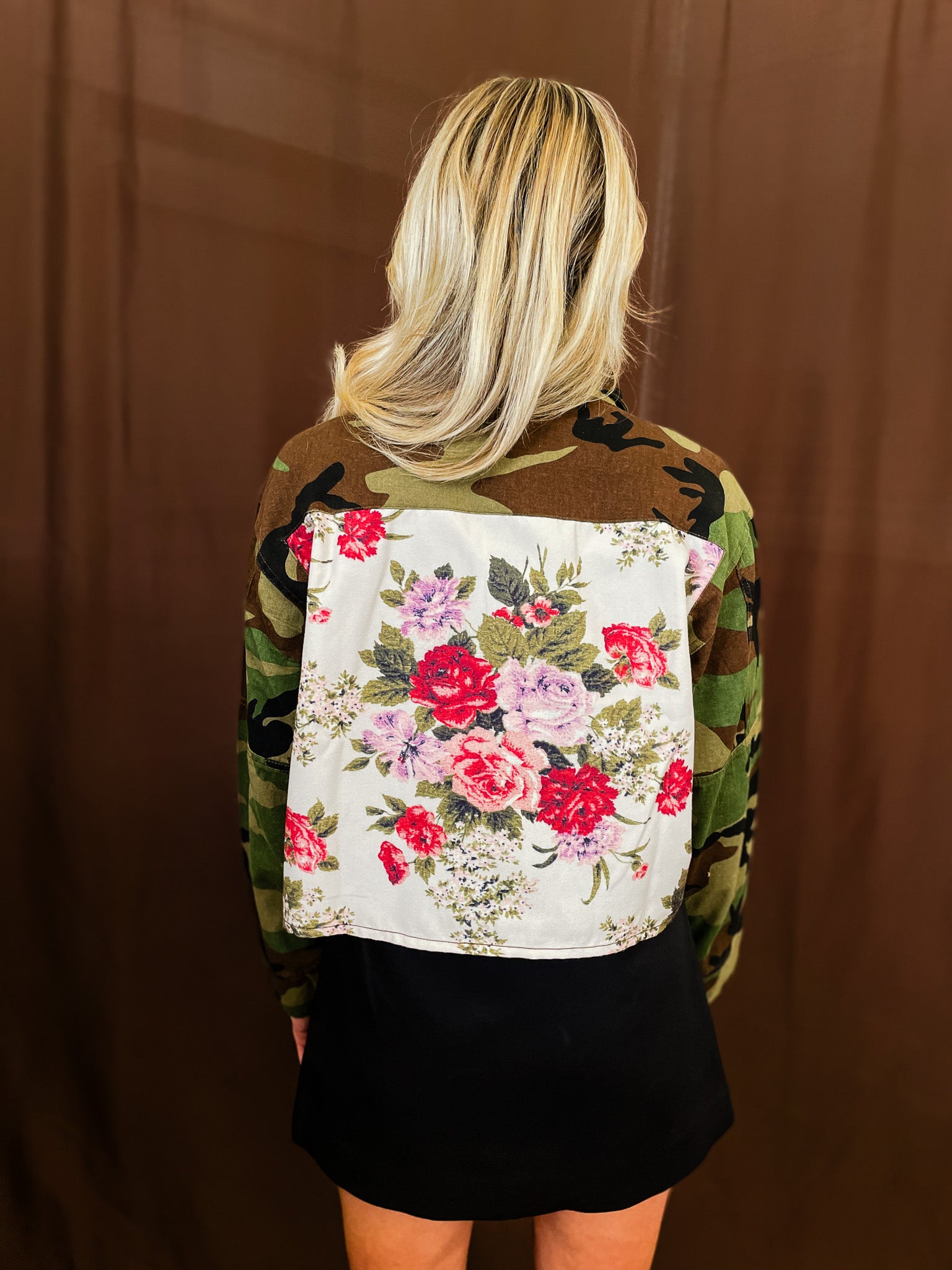 Camo Floral Jacket - Tucker Brown