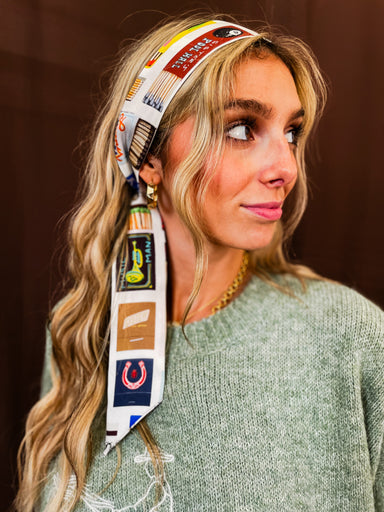 Story To Tell Silk Twilly Scarf - Tucker Brown