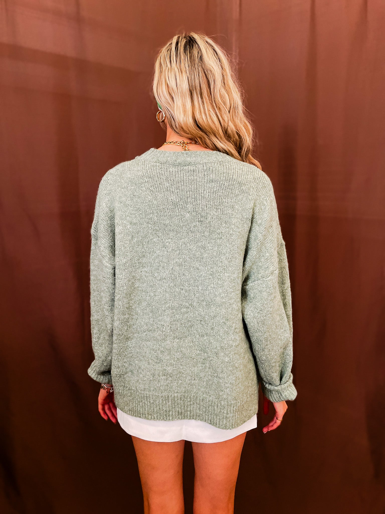 Reining Sweater - Green - Tucker Brown