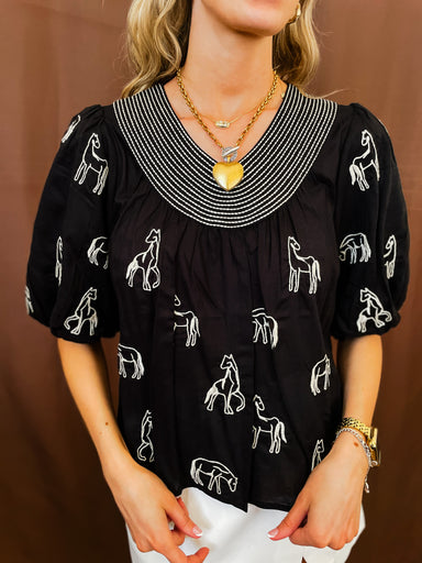 Horse Constellation Top - Tucker Brown