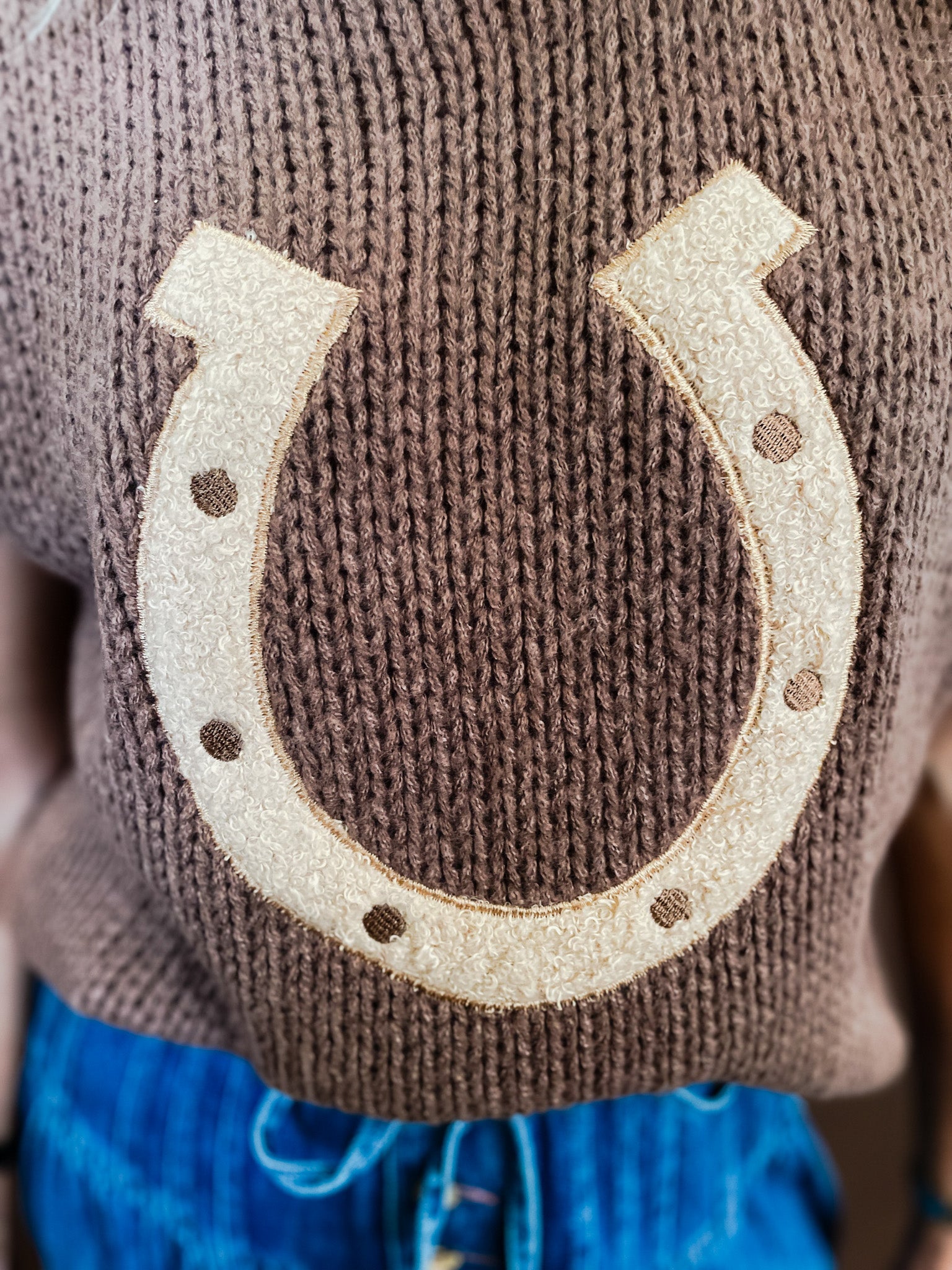 Western Horseshoe Vest - Brown - Tucker Brown