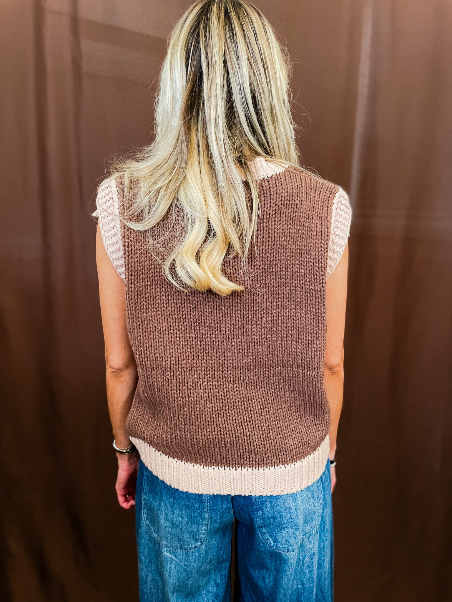 Western Horseshoe Vest - Brown - Tucker Brown