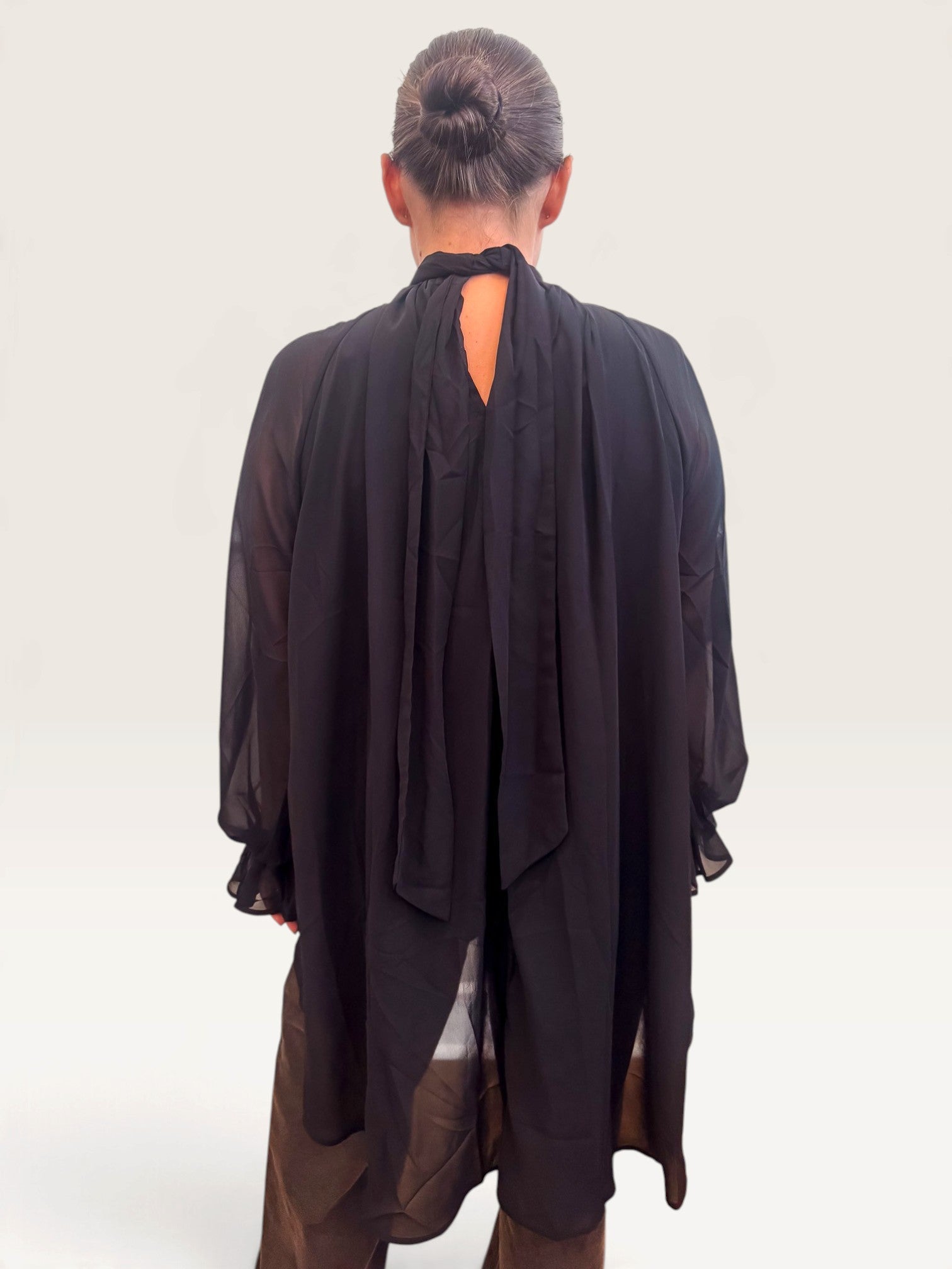Too Cool High Low Blouse - Black