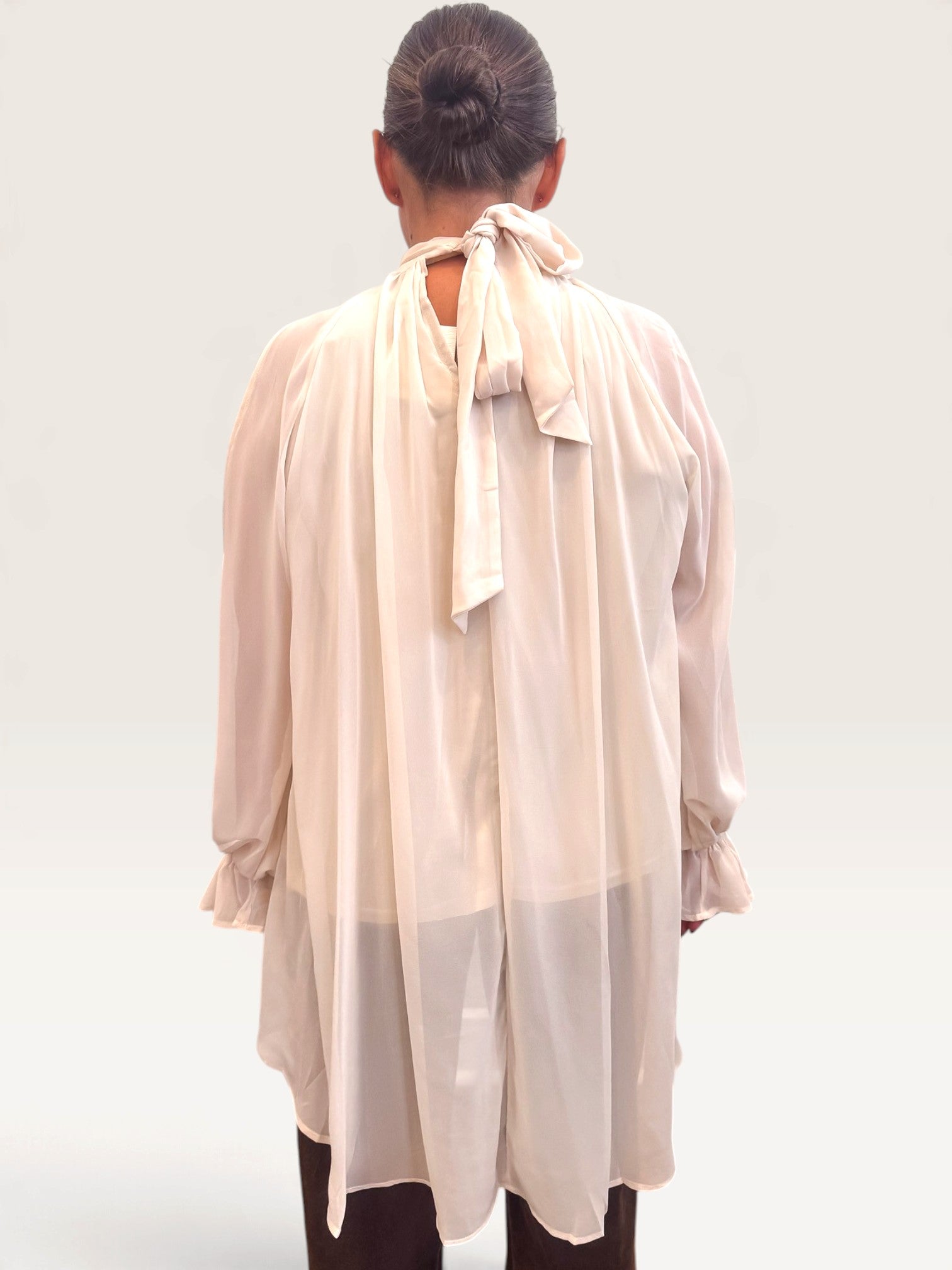 Too Cool High Low Blouse - Cream