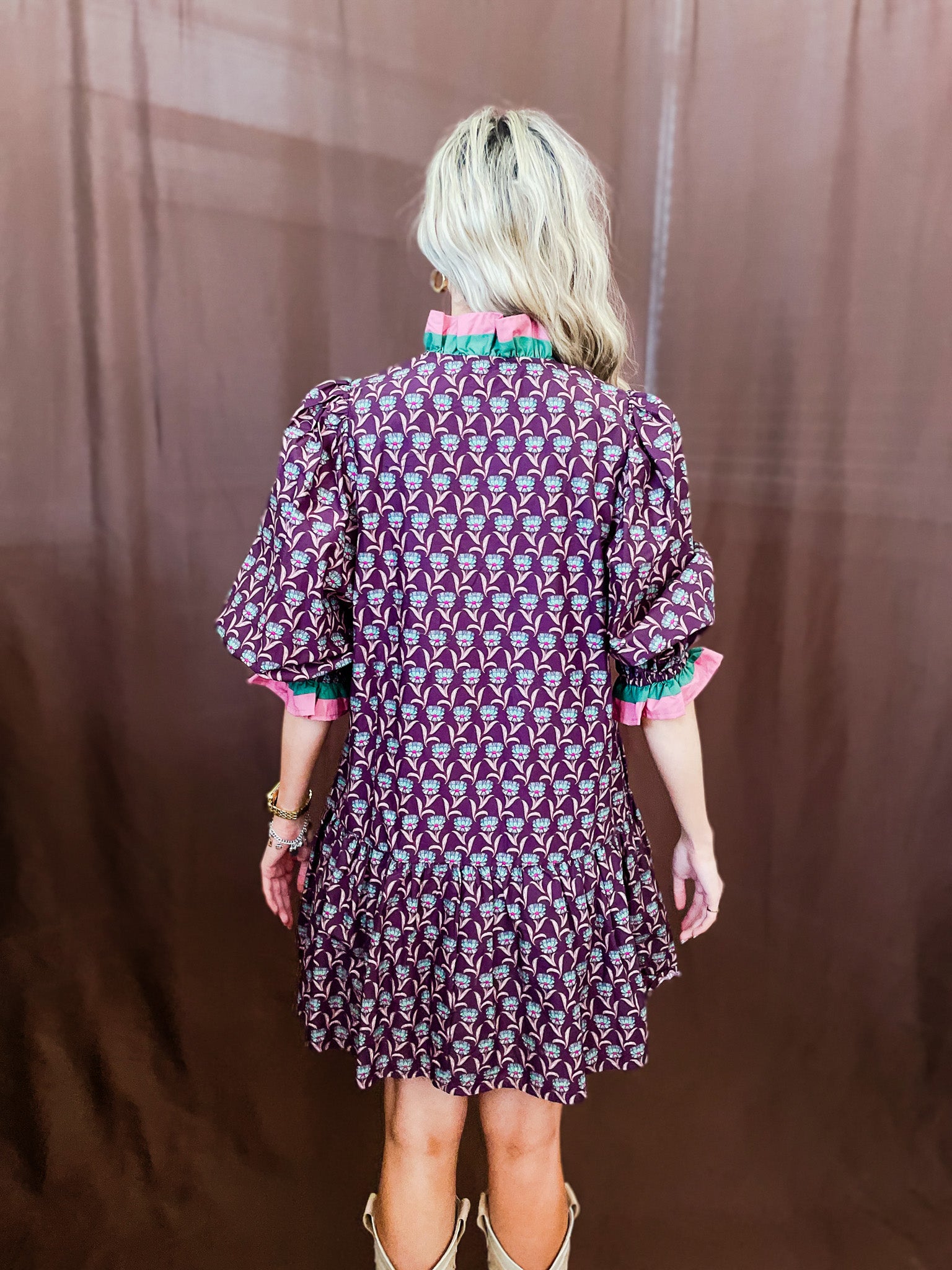 Plum Pudding Dress - Tucker Brown