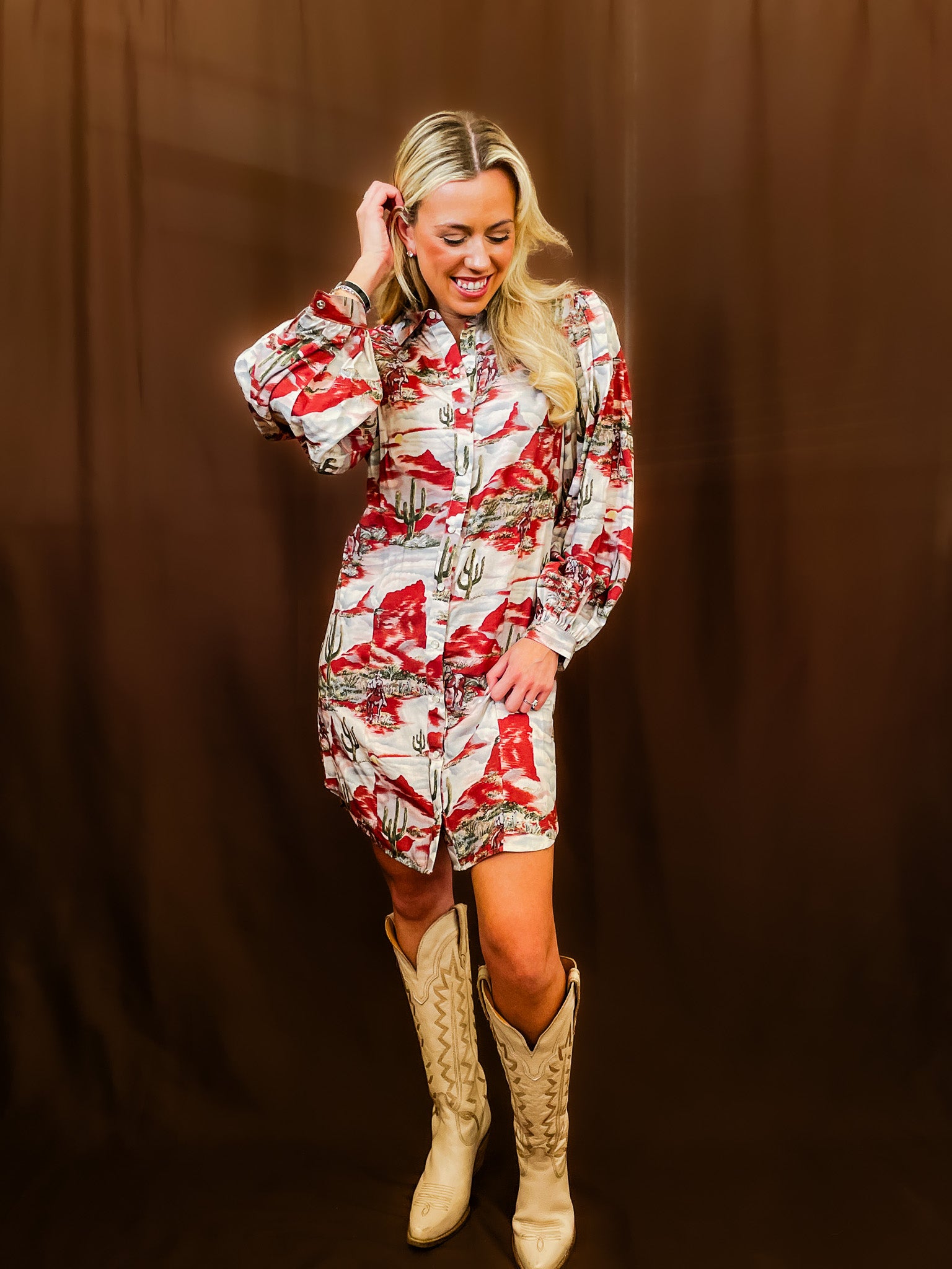 Kenzie Sunset Dress - Tucker Brown