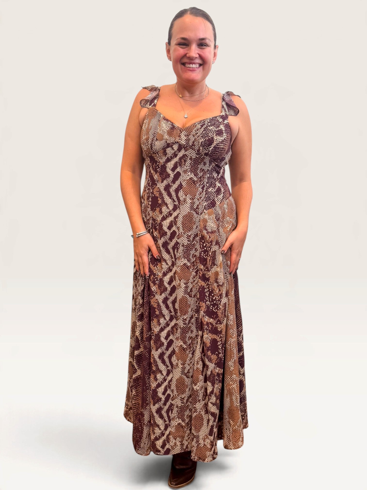 Estela Print Dress