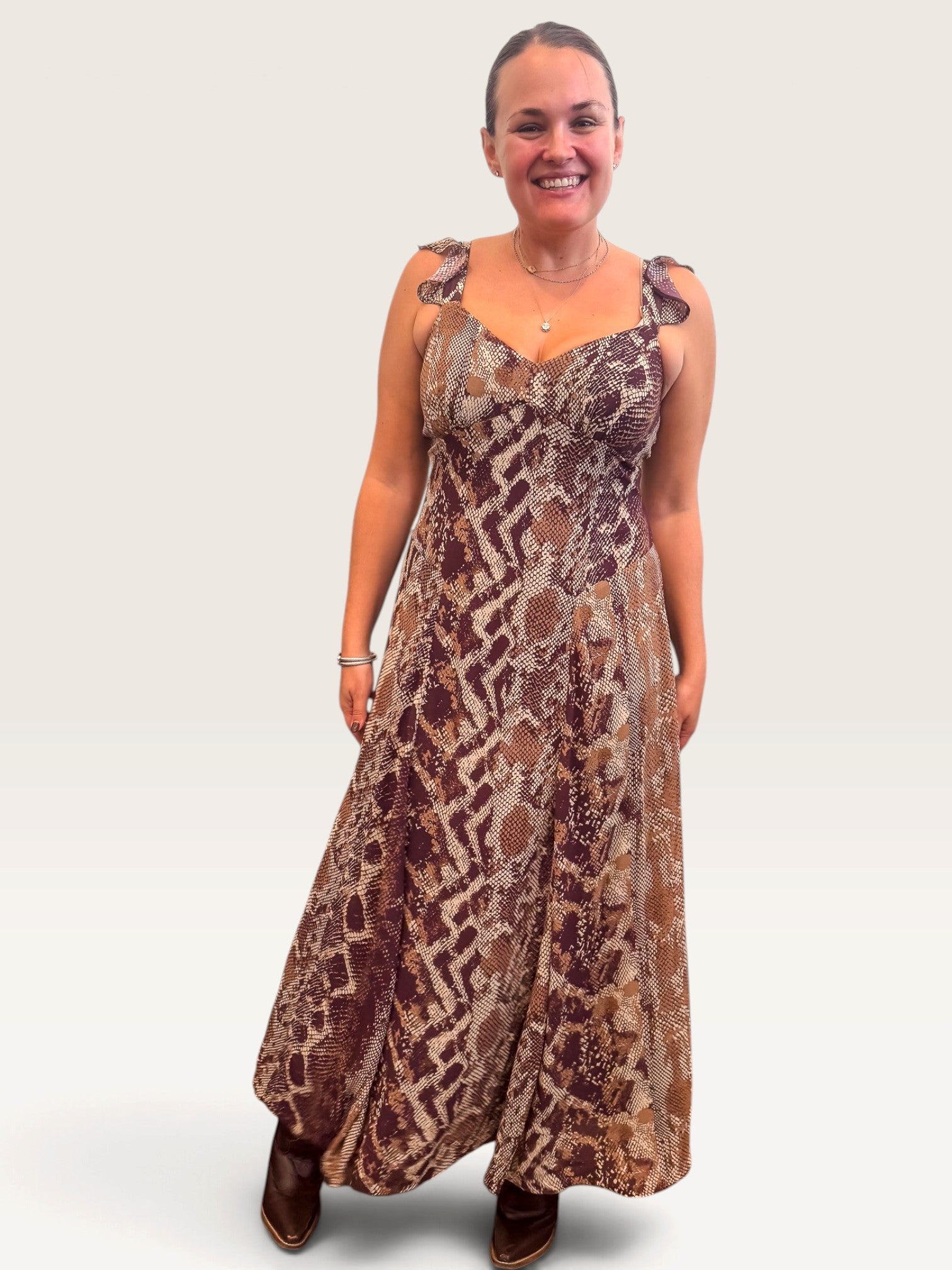 Estela Print Dress