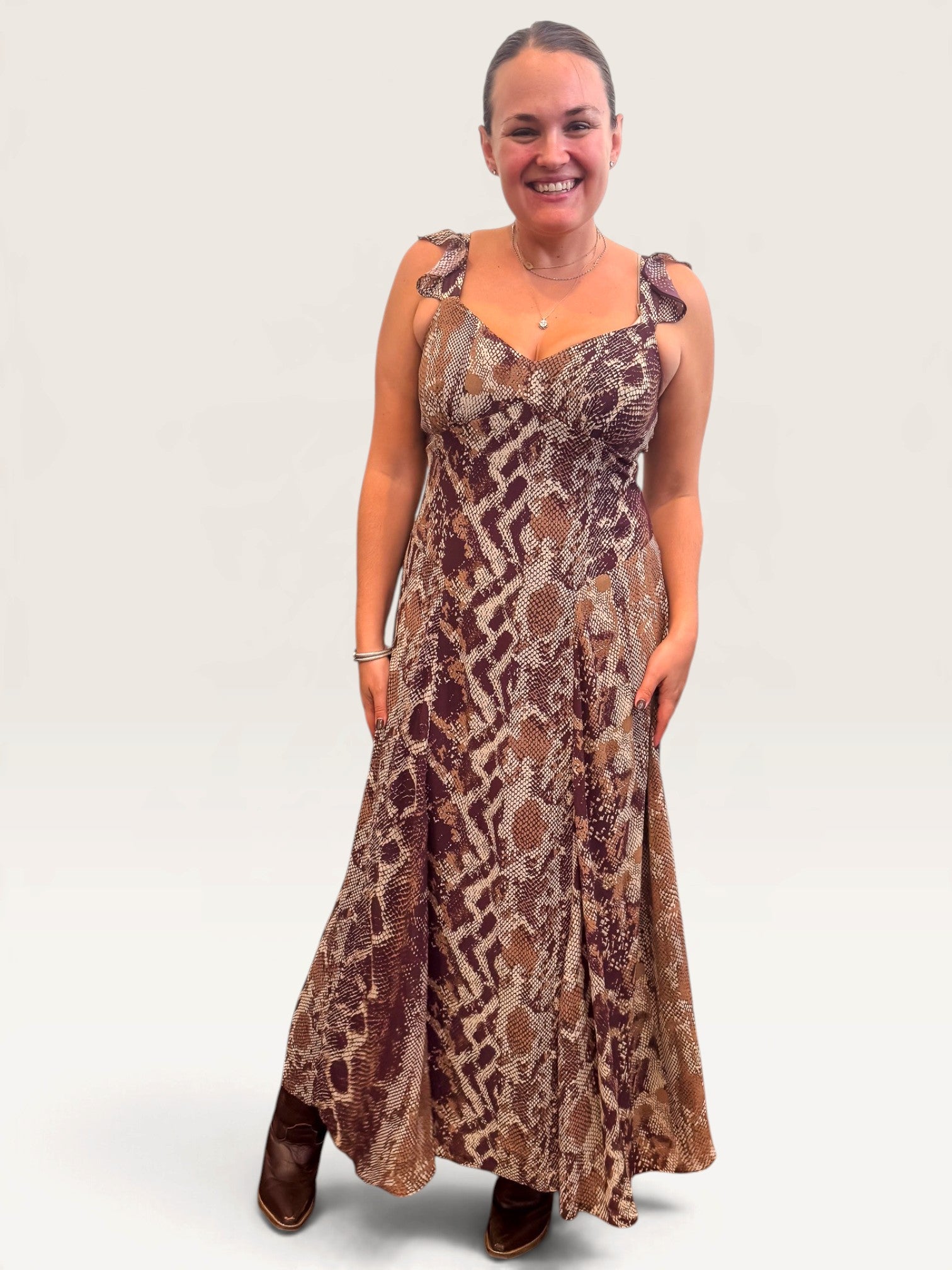 Estela Print Dress