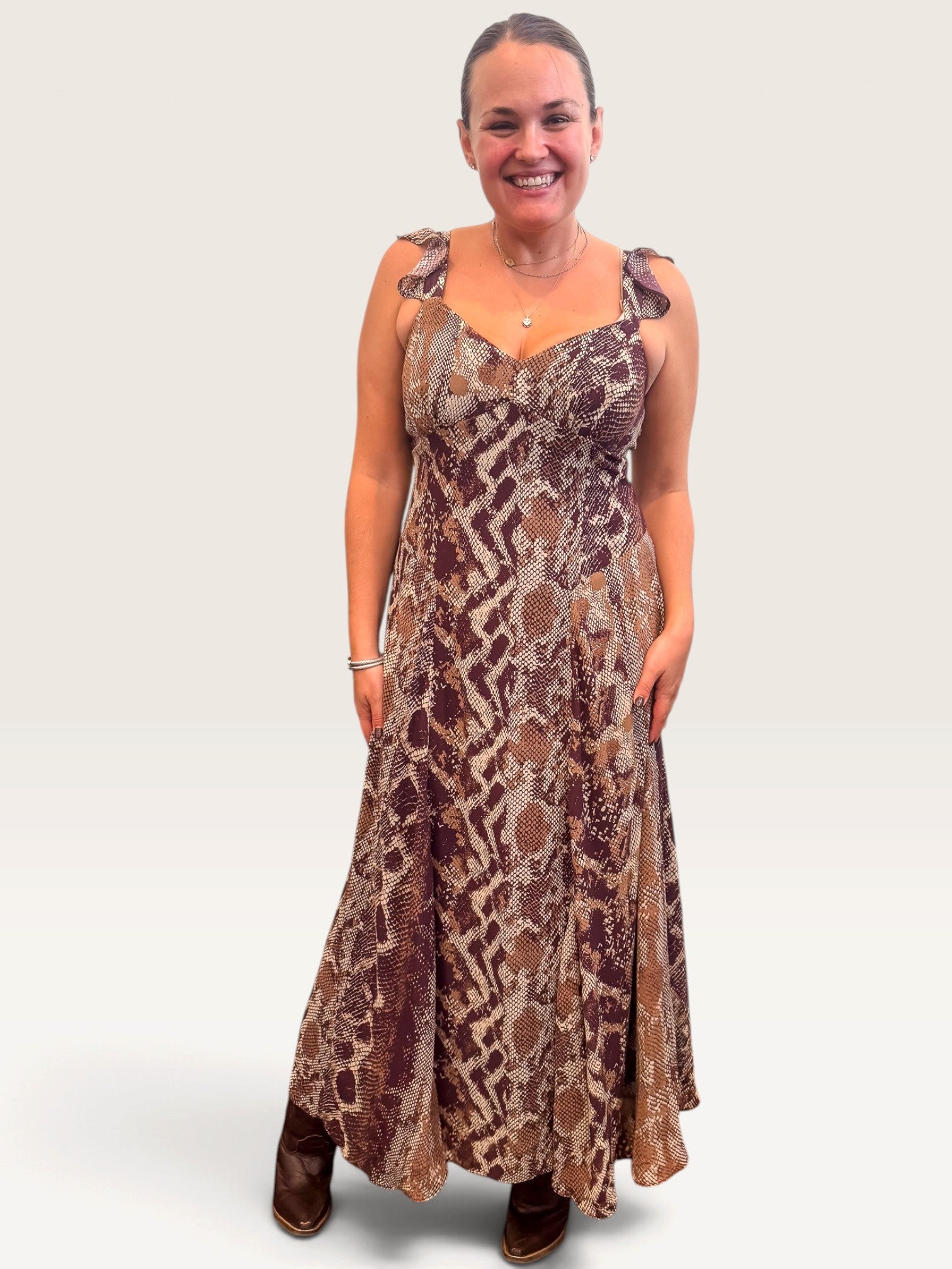 Estela Print Dress