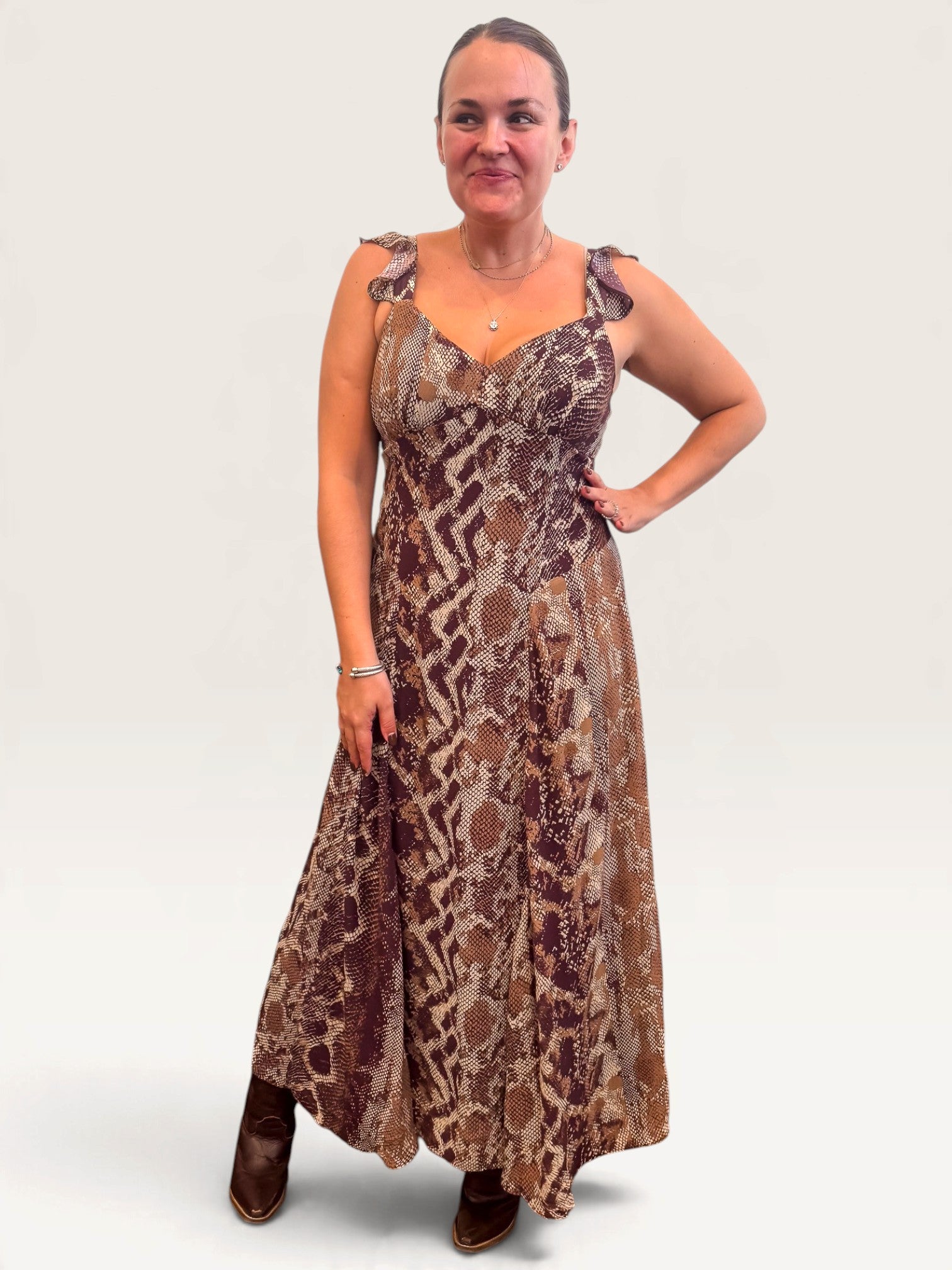 Estela Print Dress