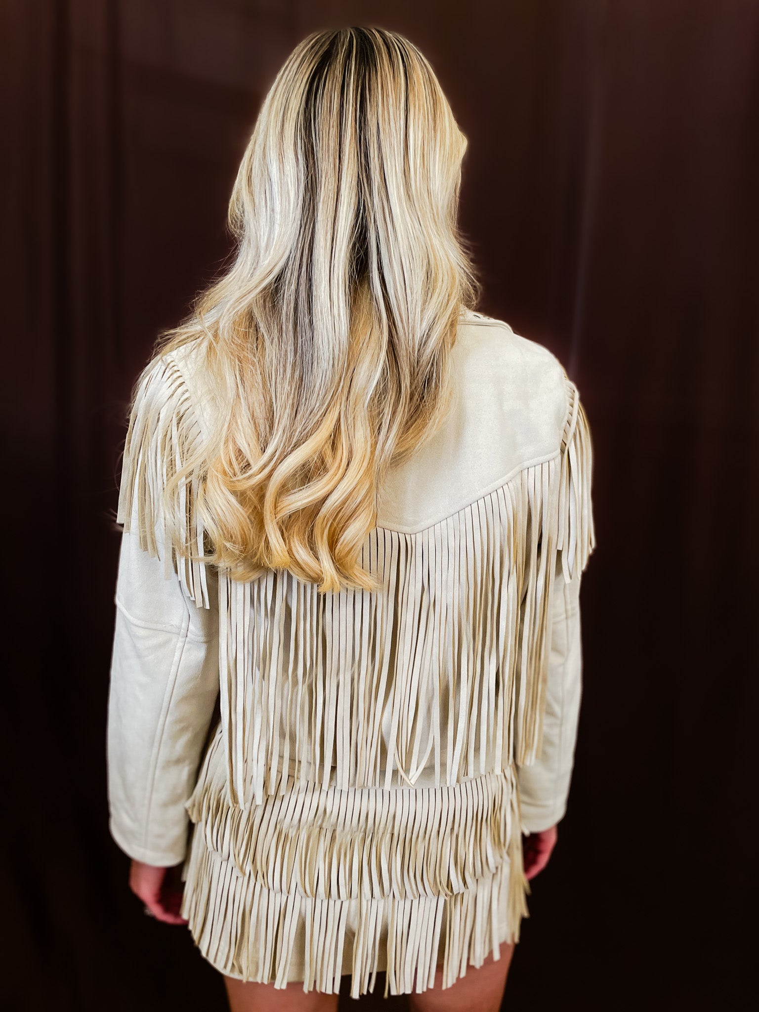 Stars And Studs Suede Jacket - Tucker Brown