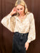 Popped Up Blouse - Tucker Brown