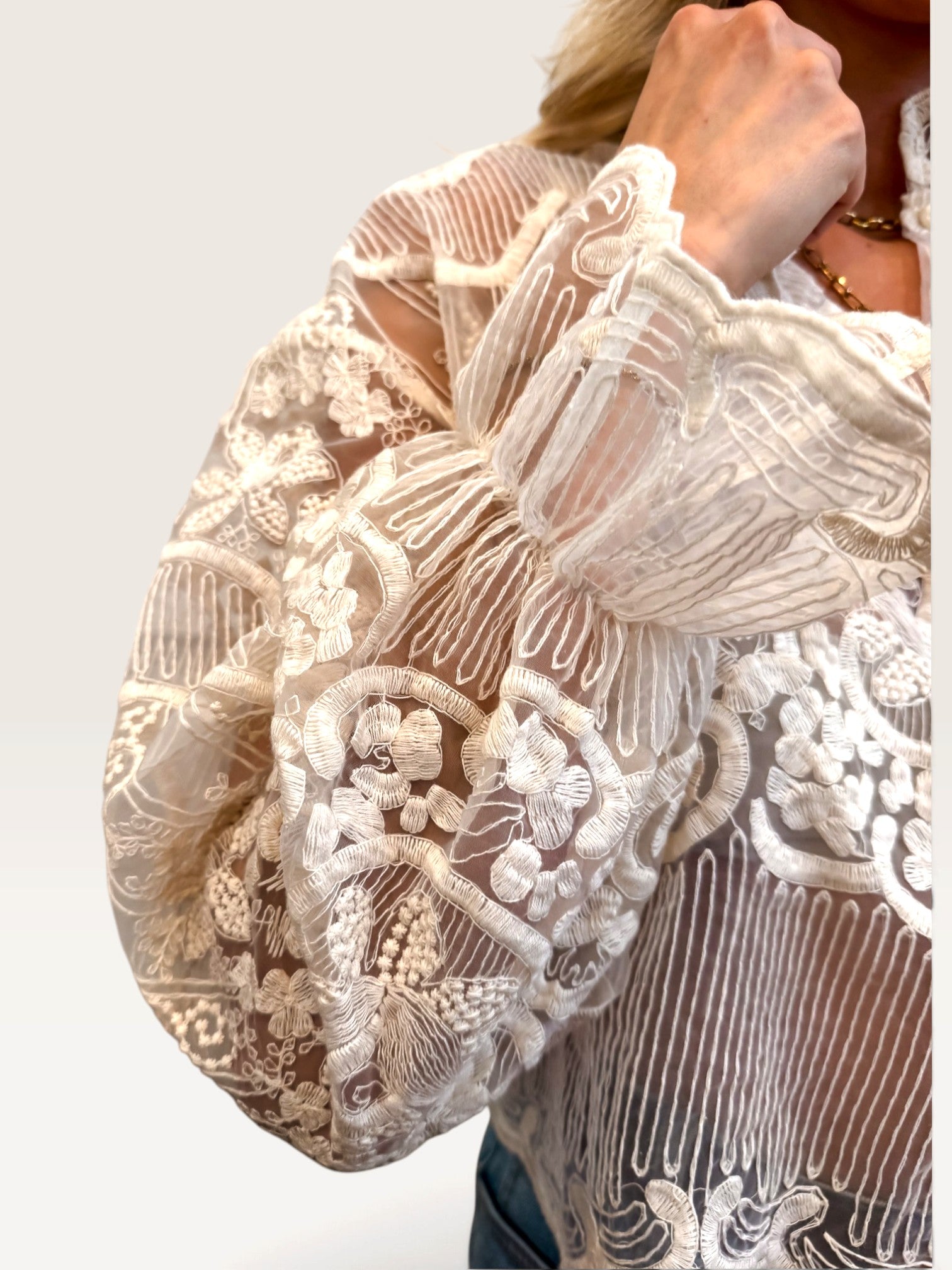 Modern Chic Blouse - Ivory