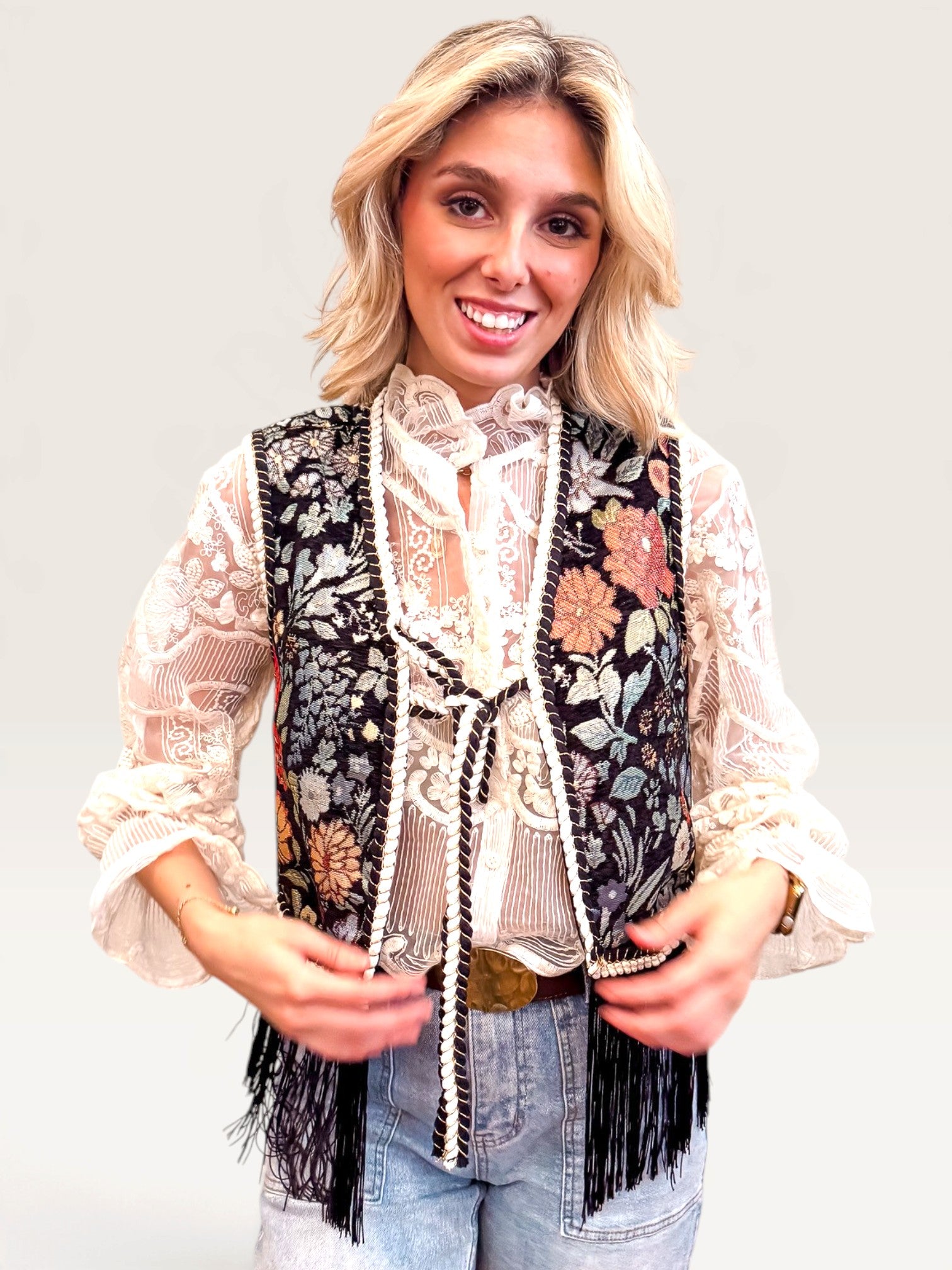Boho Tapestry Vest