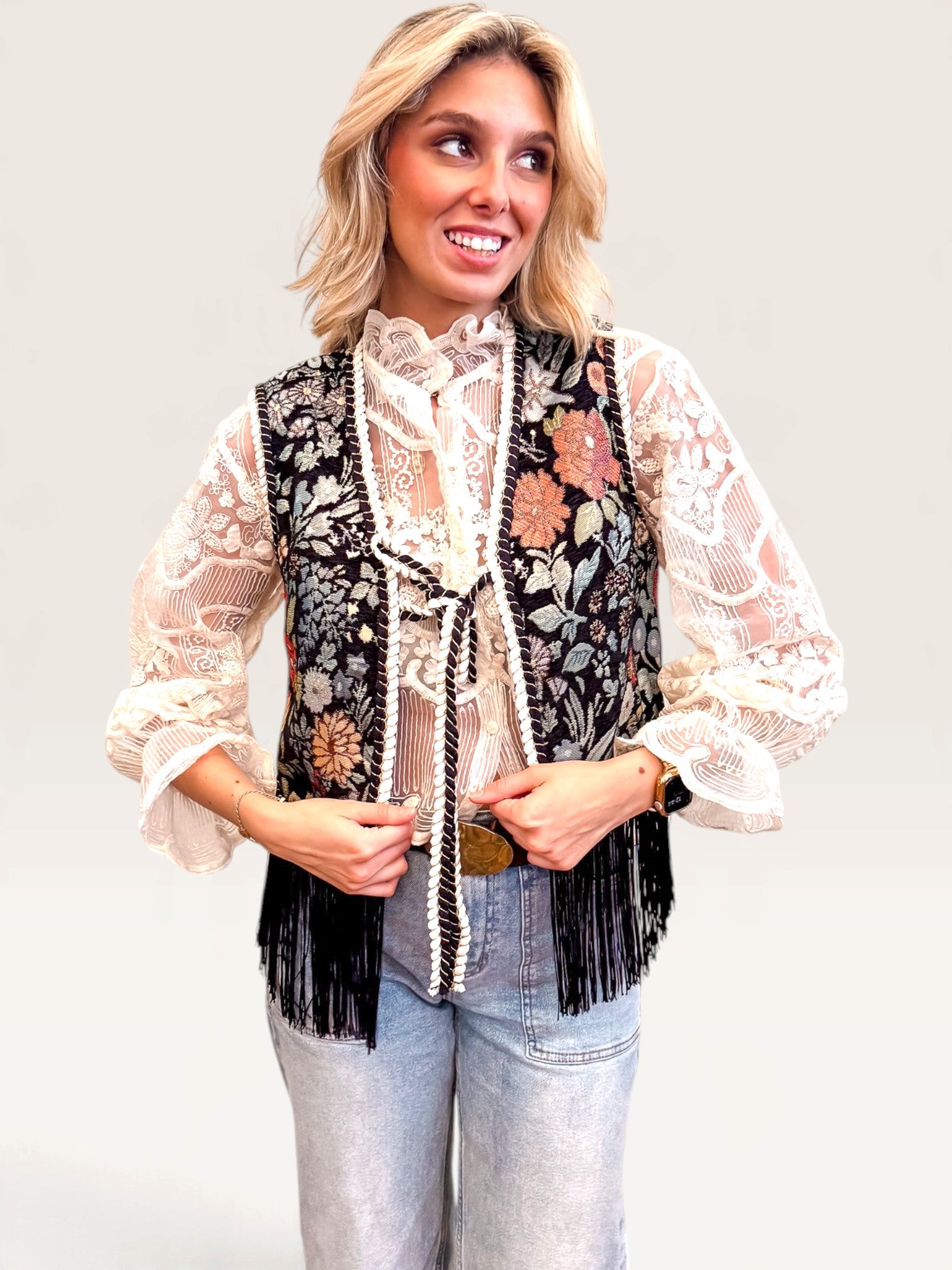 Boho Tapestry Vest