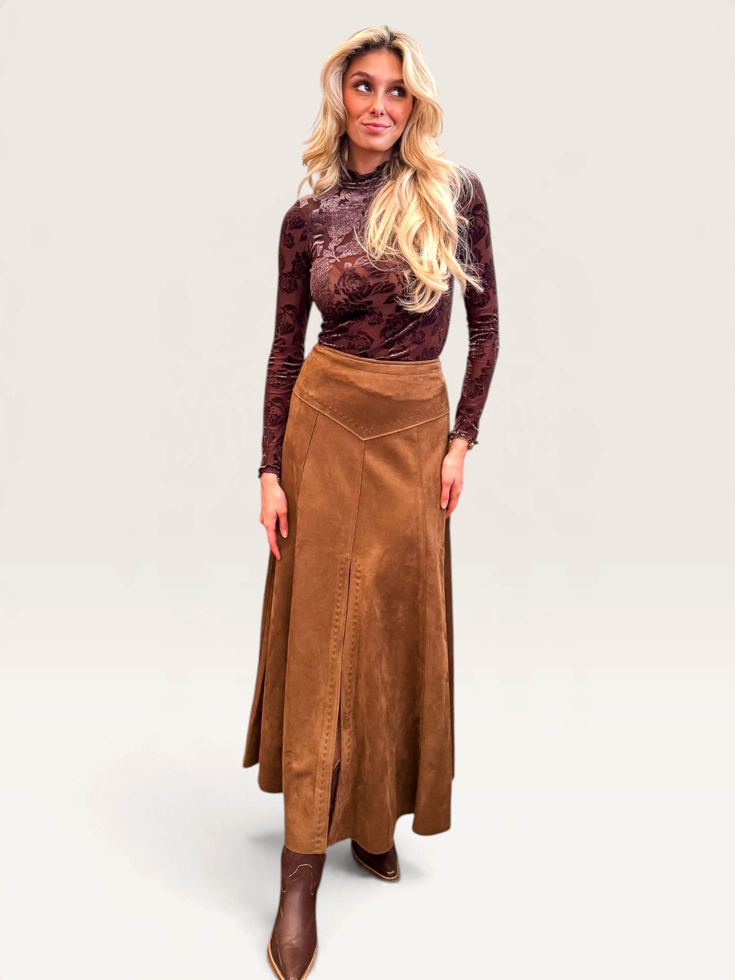 Jolene Suede Skirt