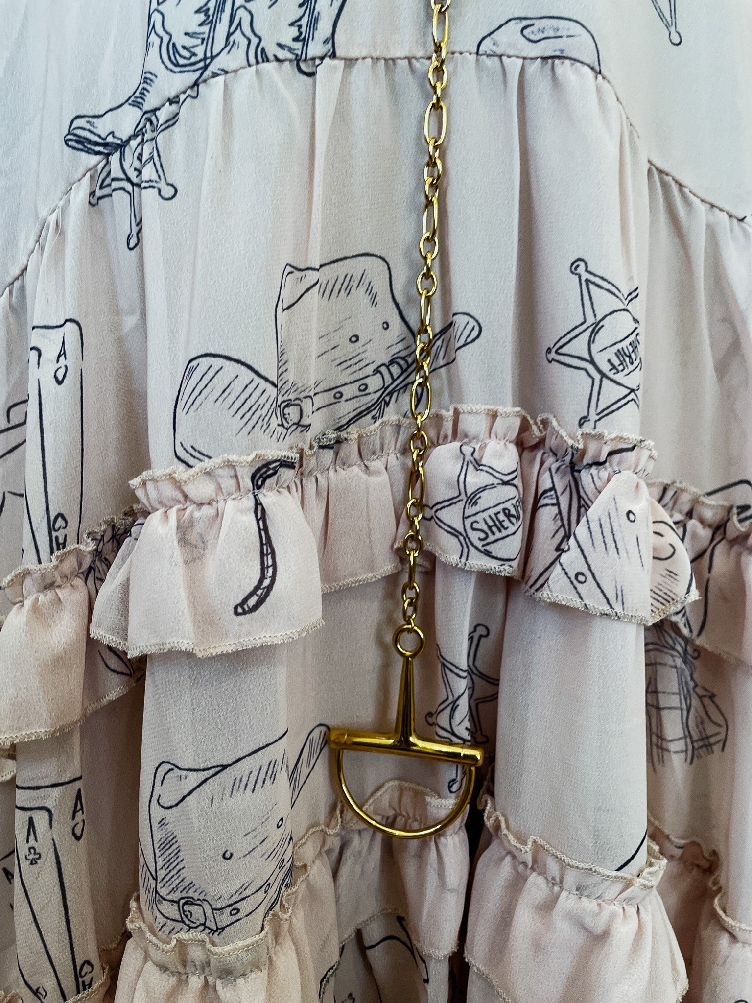 Cowgirl Icons Ruffle Mini Dress