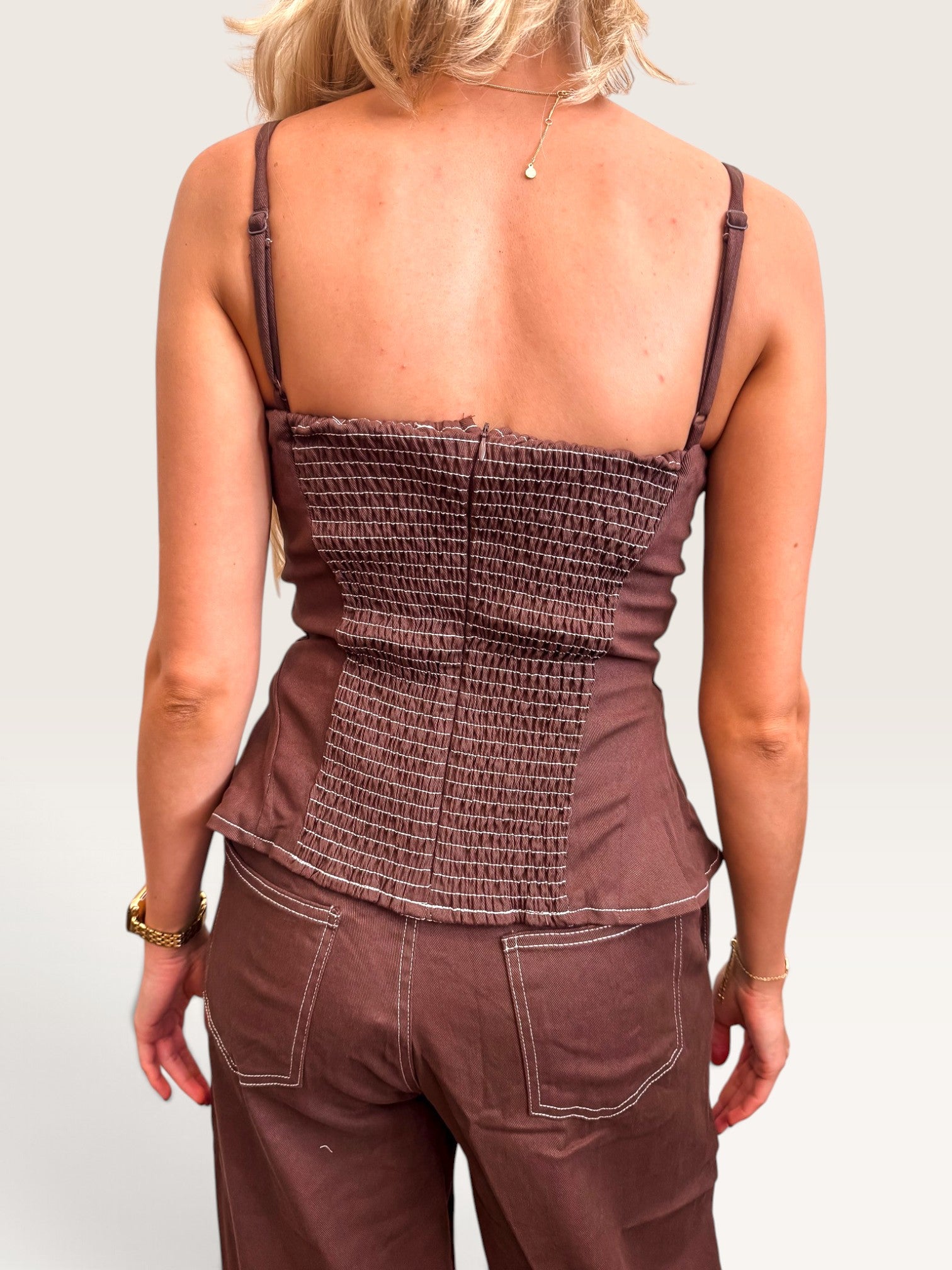 Twill Barrel Jean Set